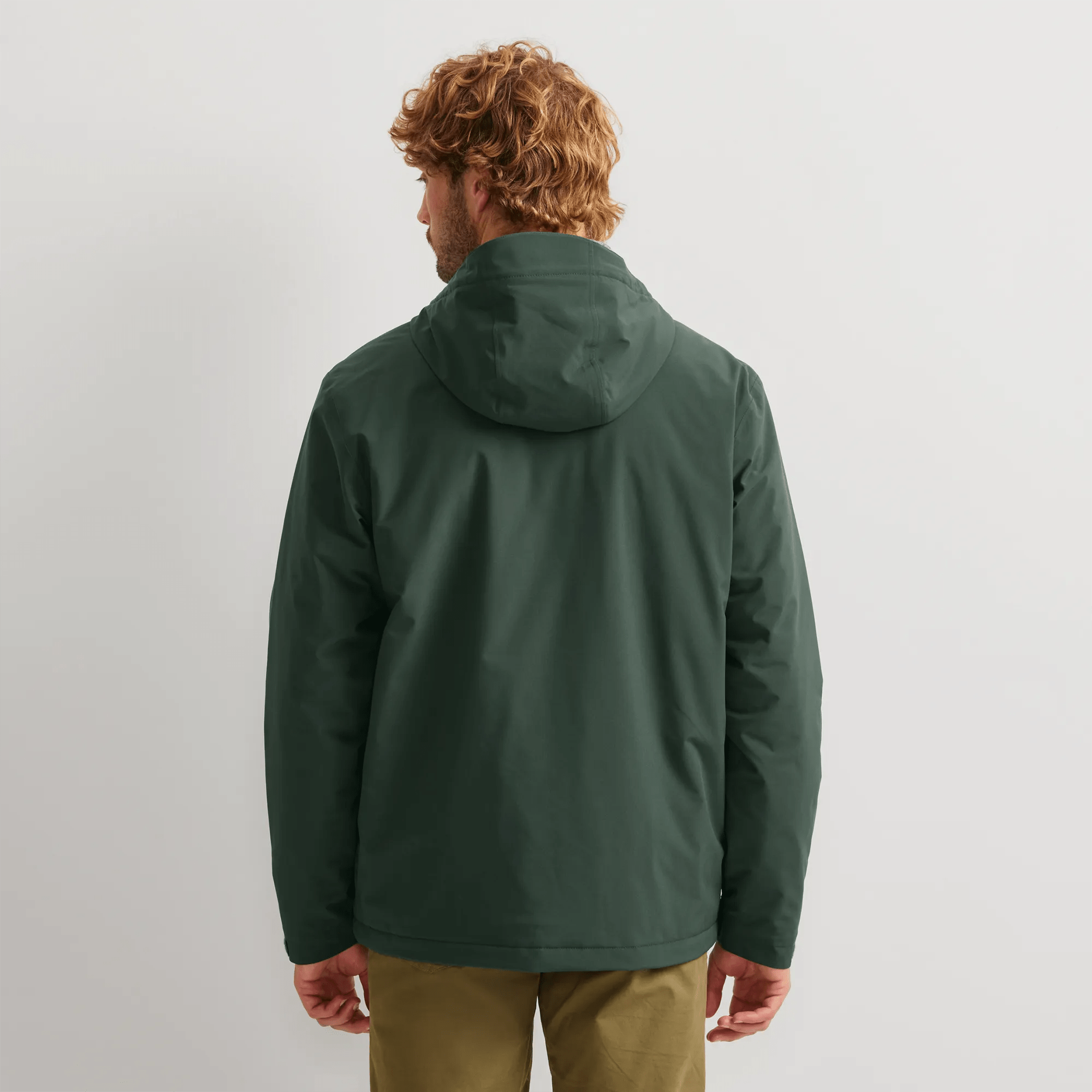 Men's Cloud Cap Insulated Waterproof Hooded Rain Jacket - Image 2