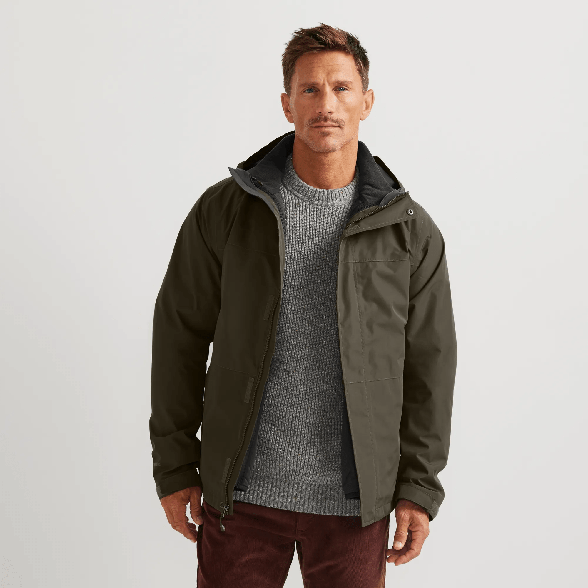 Men's High Pass 3-In-1 Fleece-Lined Hooded Jacket - Image 3