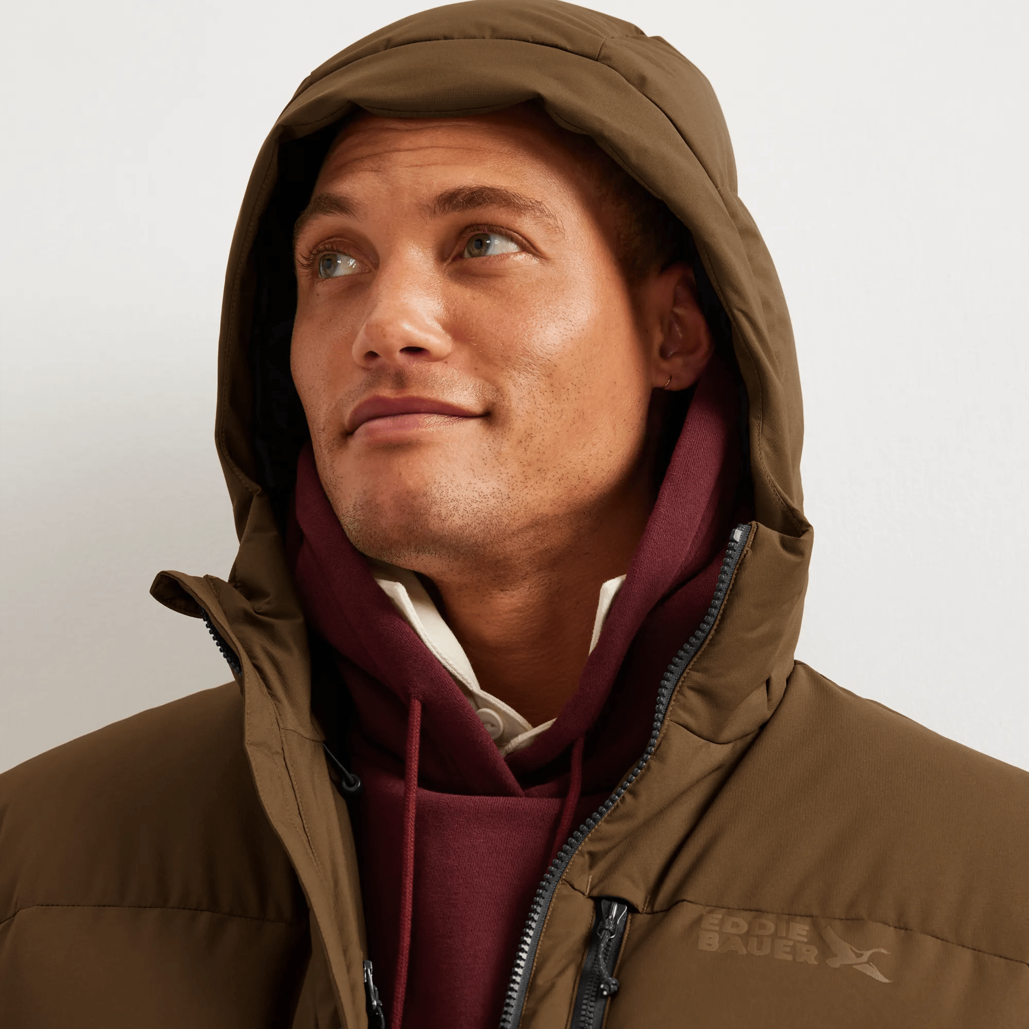 Men's Essential Down Hooded Parka - Image 3