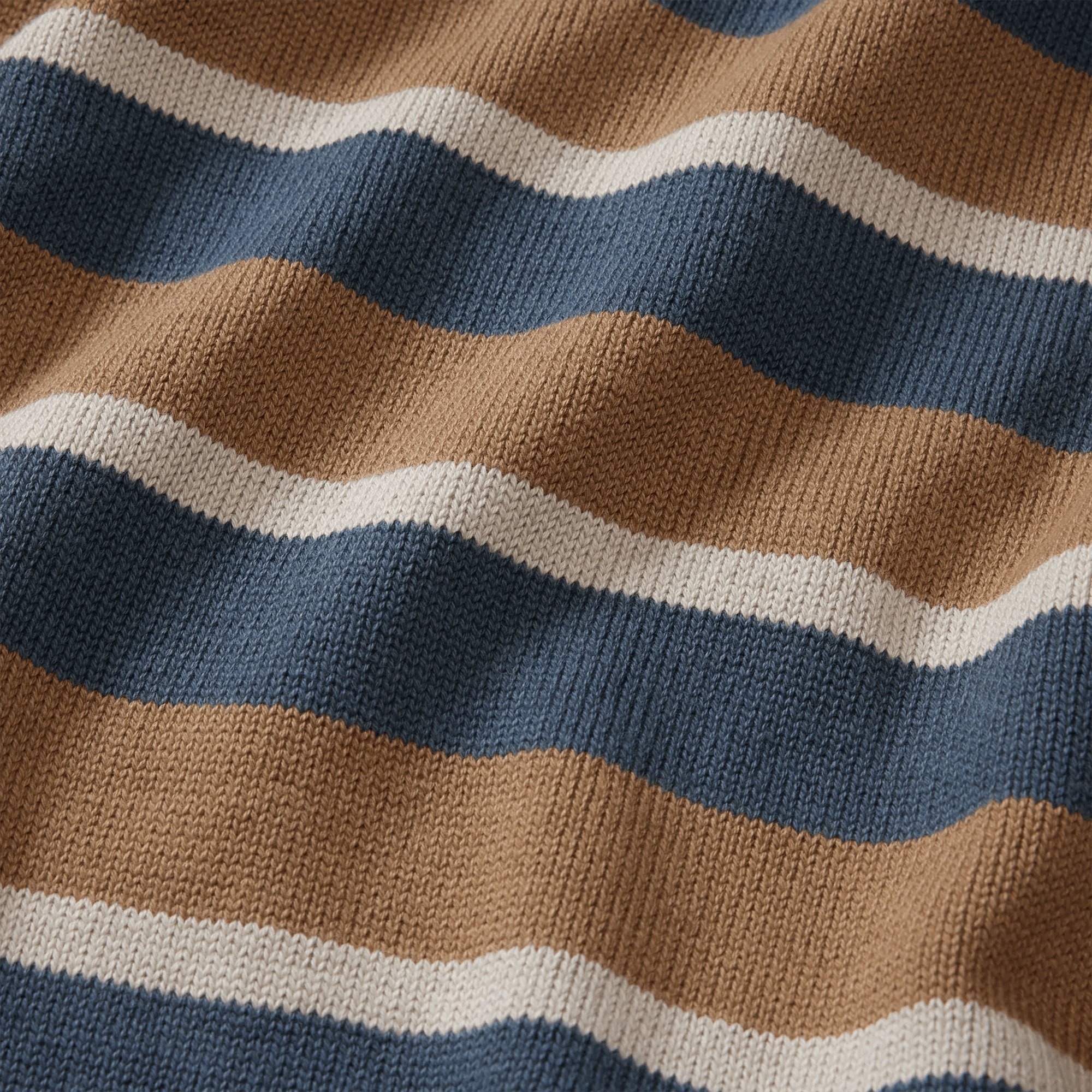 Men's Classic Roll Neck Sweater - Stripe - Image 3