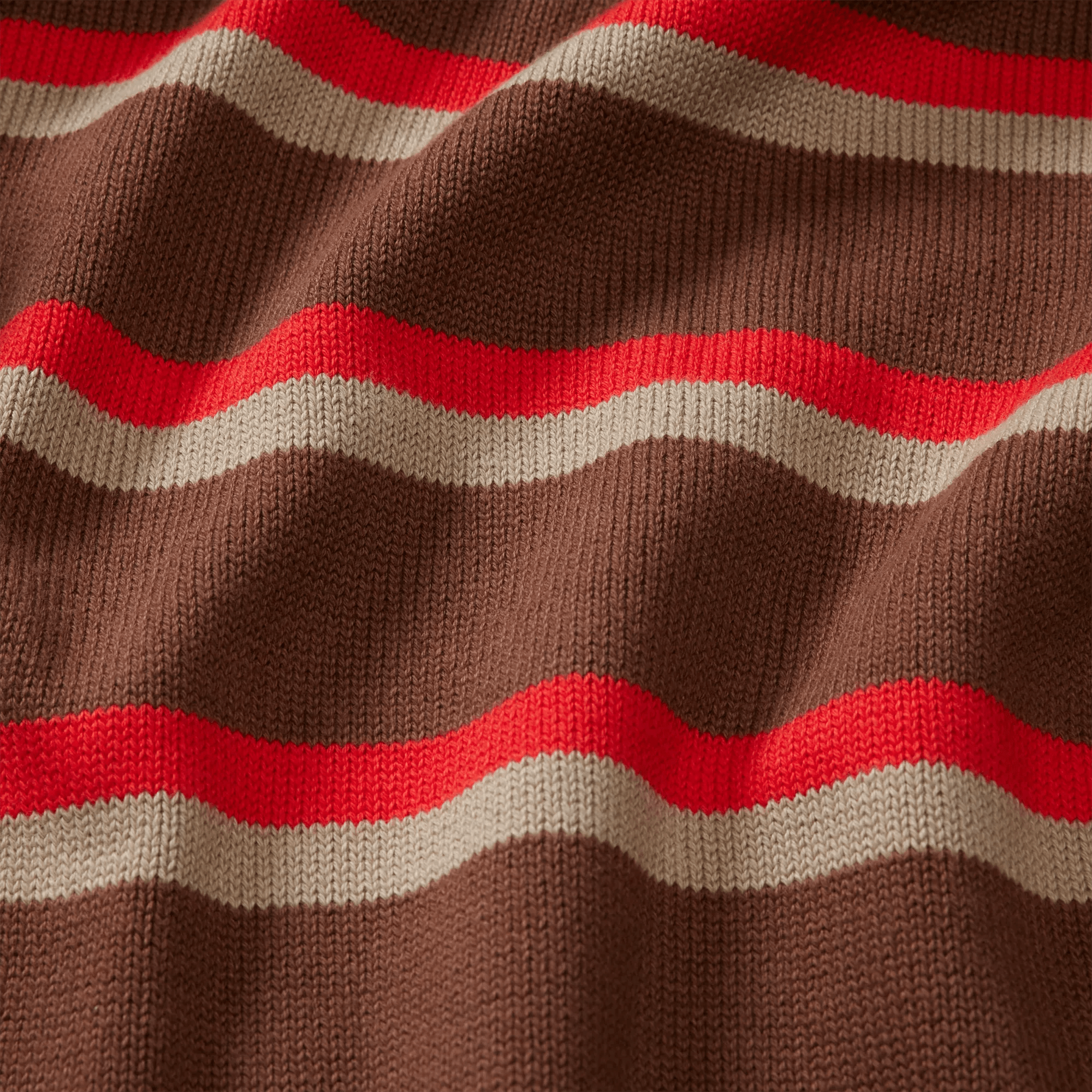 Men's Classic Roll Neck Sweater - Stripe - Image 3
