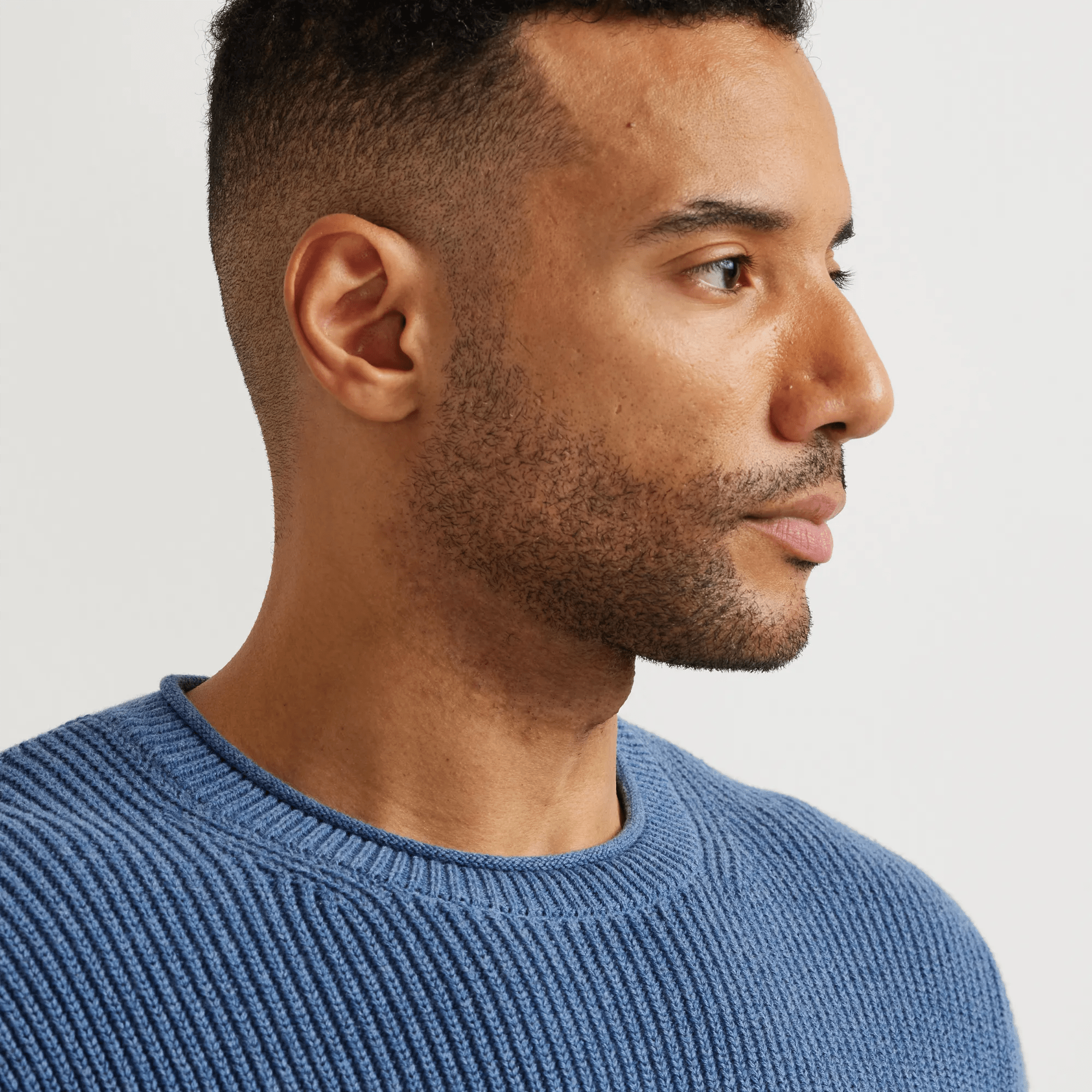 Men's Signature Roll Neck Sweater - Solid - Image 3