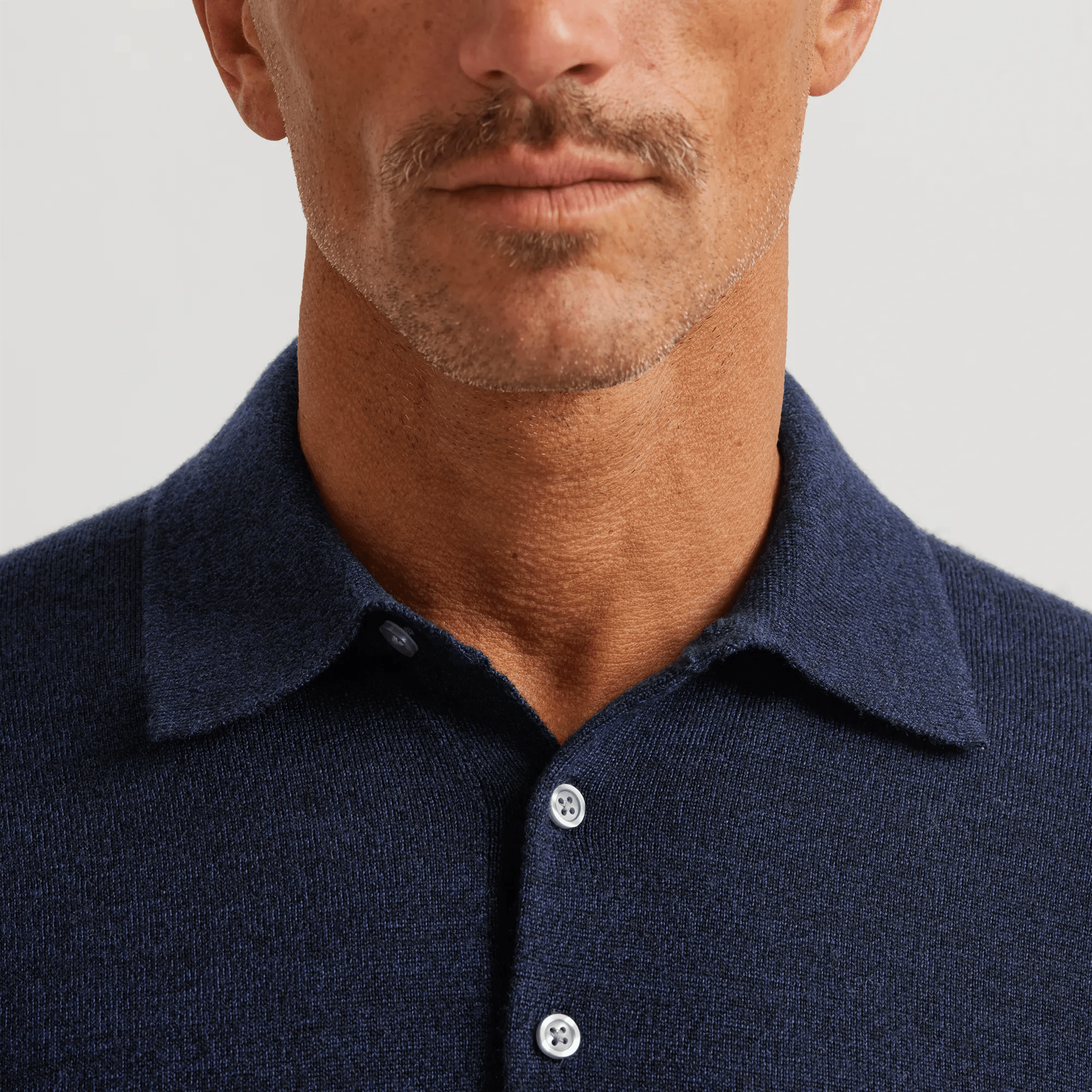 Men's Signature Merino Wool Polo Sweater - Image 3