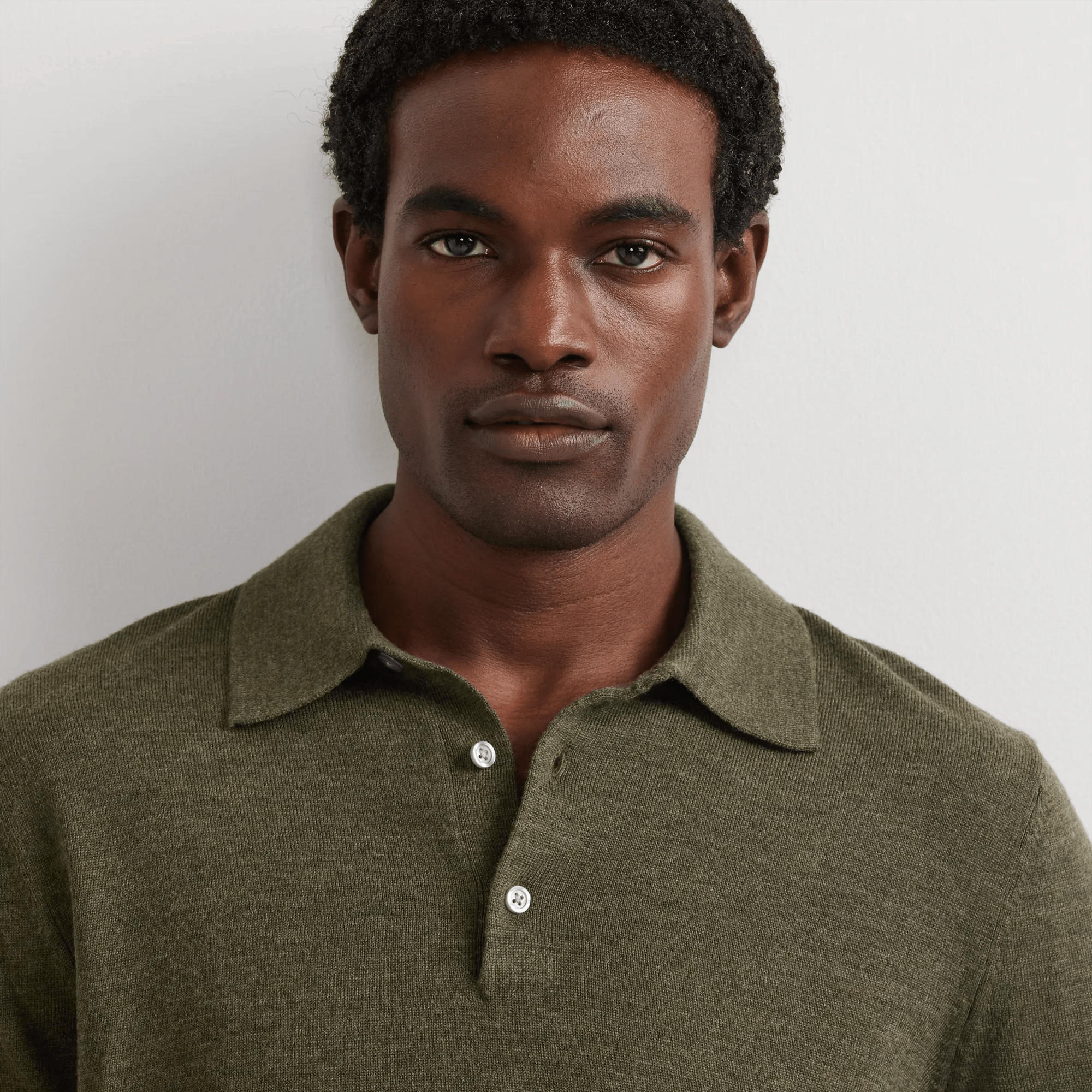 Men's Signature Merino Wool Polo Sweater - Image 3