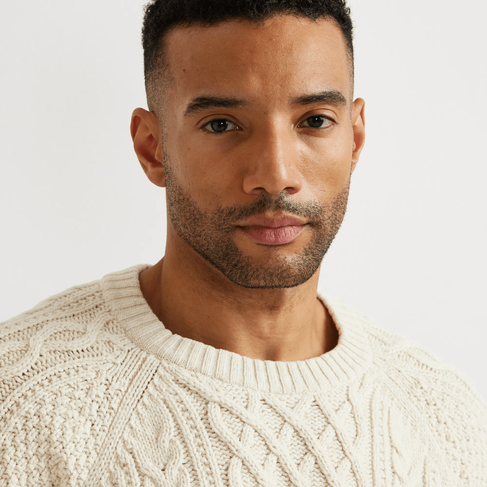 Men's Premium Heritage Cable Crew Sweater - Image 3