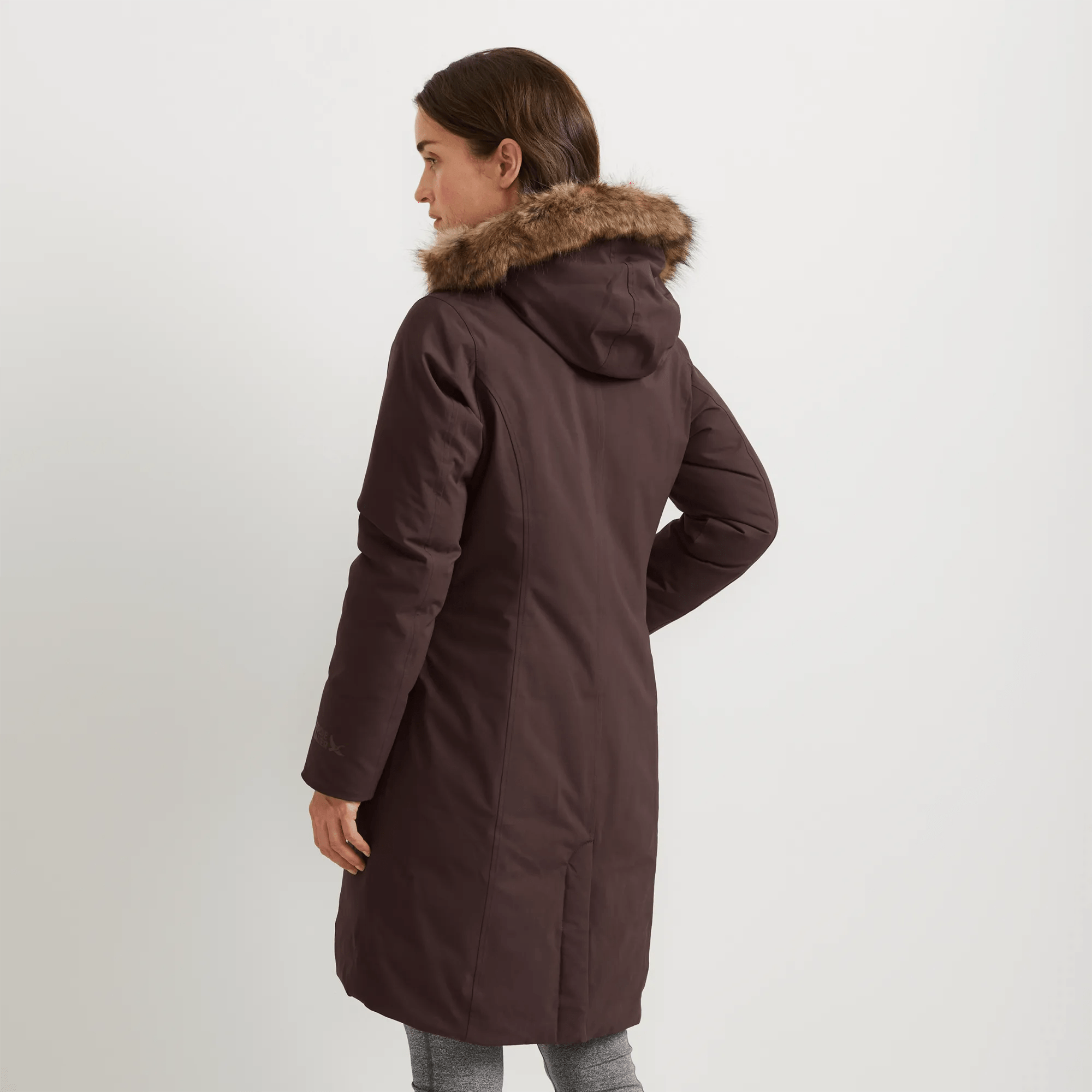 Women's Olympia Waterproof Down Hooded Stadium Coat - Image 2