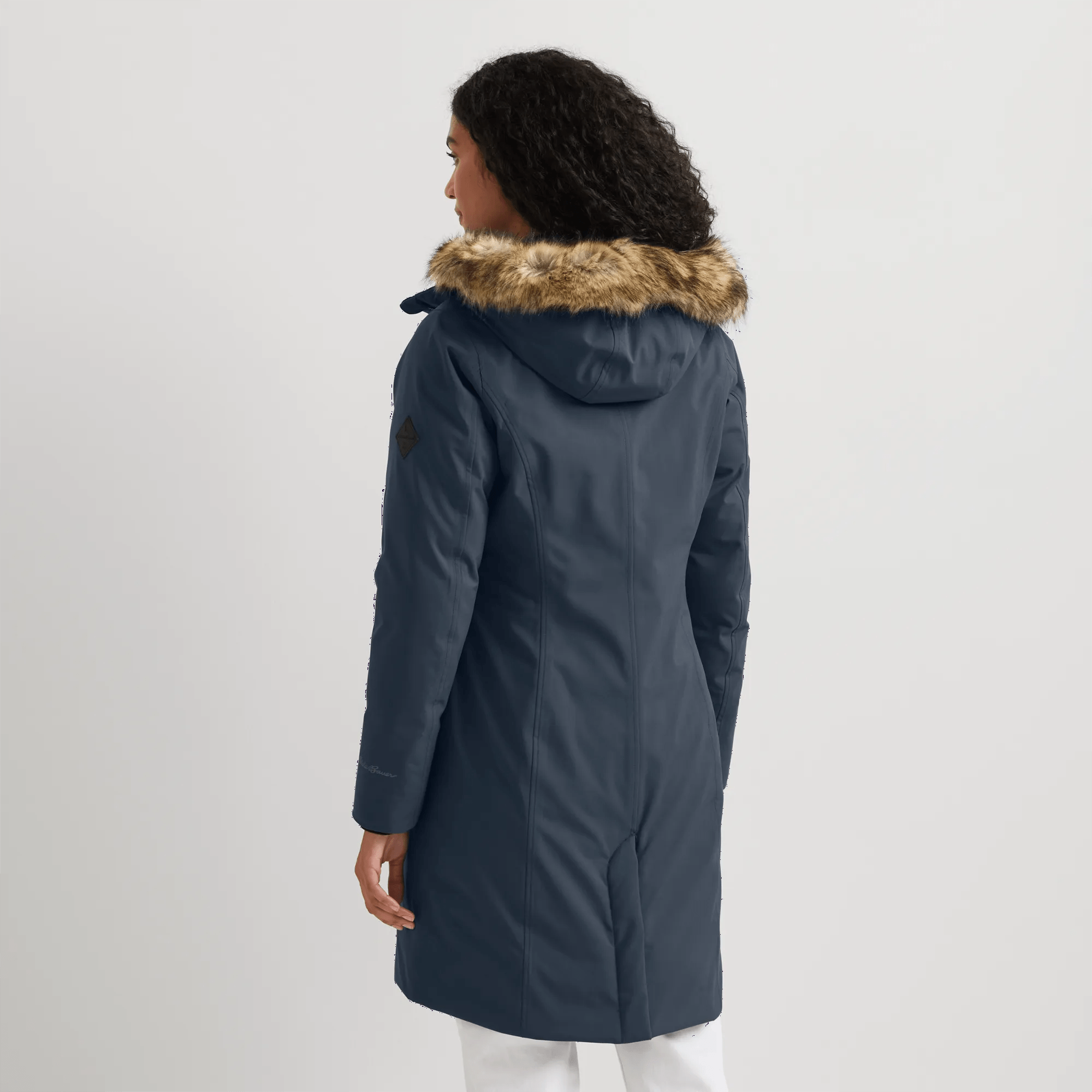 Women's Olympia Waterproof Down Hooded Stadium Coat - Image 2