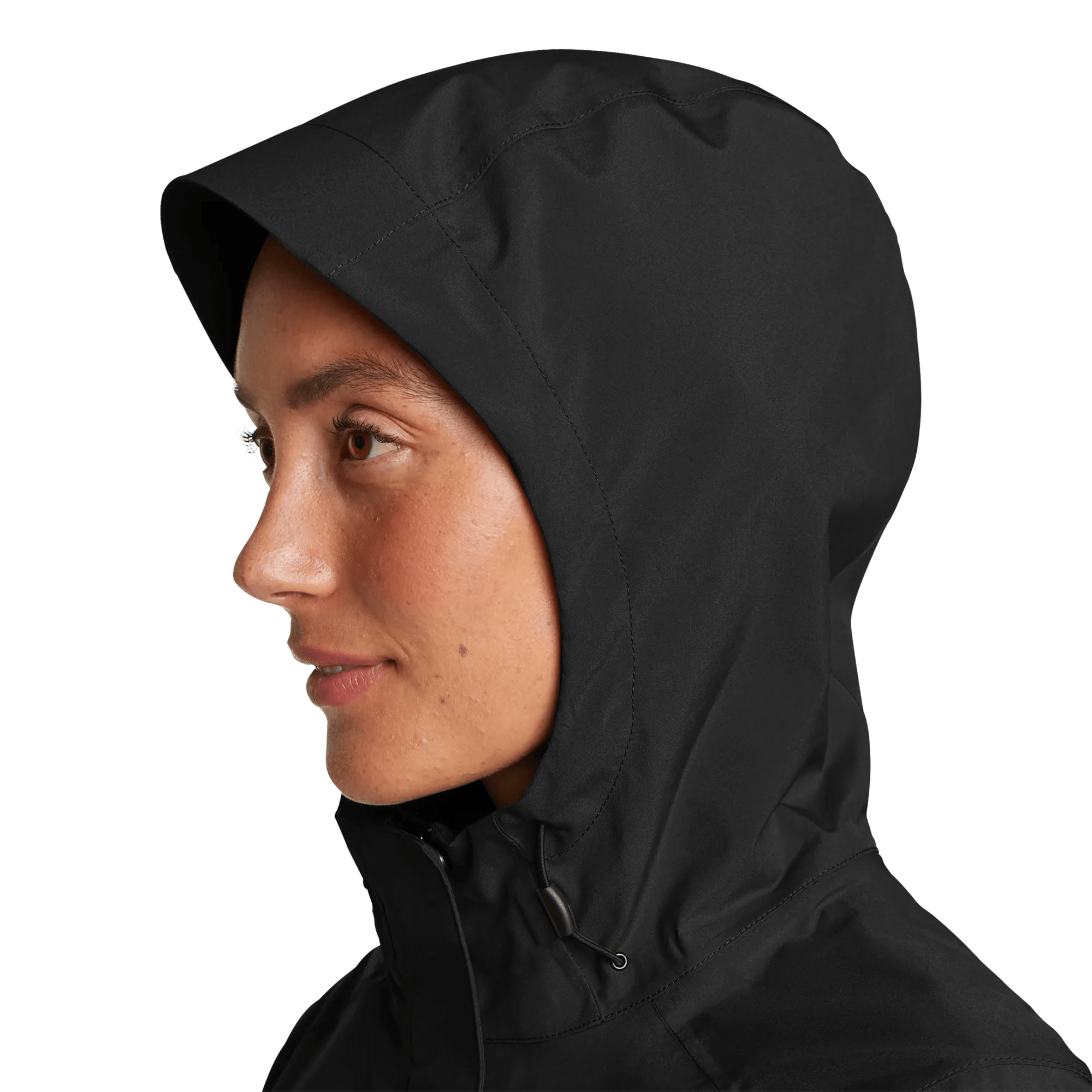 Women's Cloud Cap Waterproof Stretch Hooded Rain Parka - Image 4