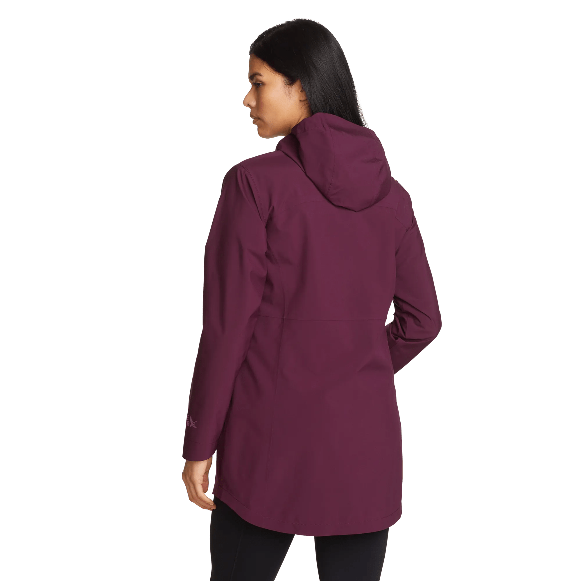 Women's Cloud Cap Waterproof Stretch Hooded Rain Parka - Image 2