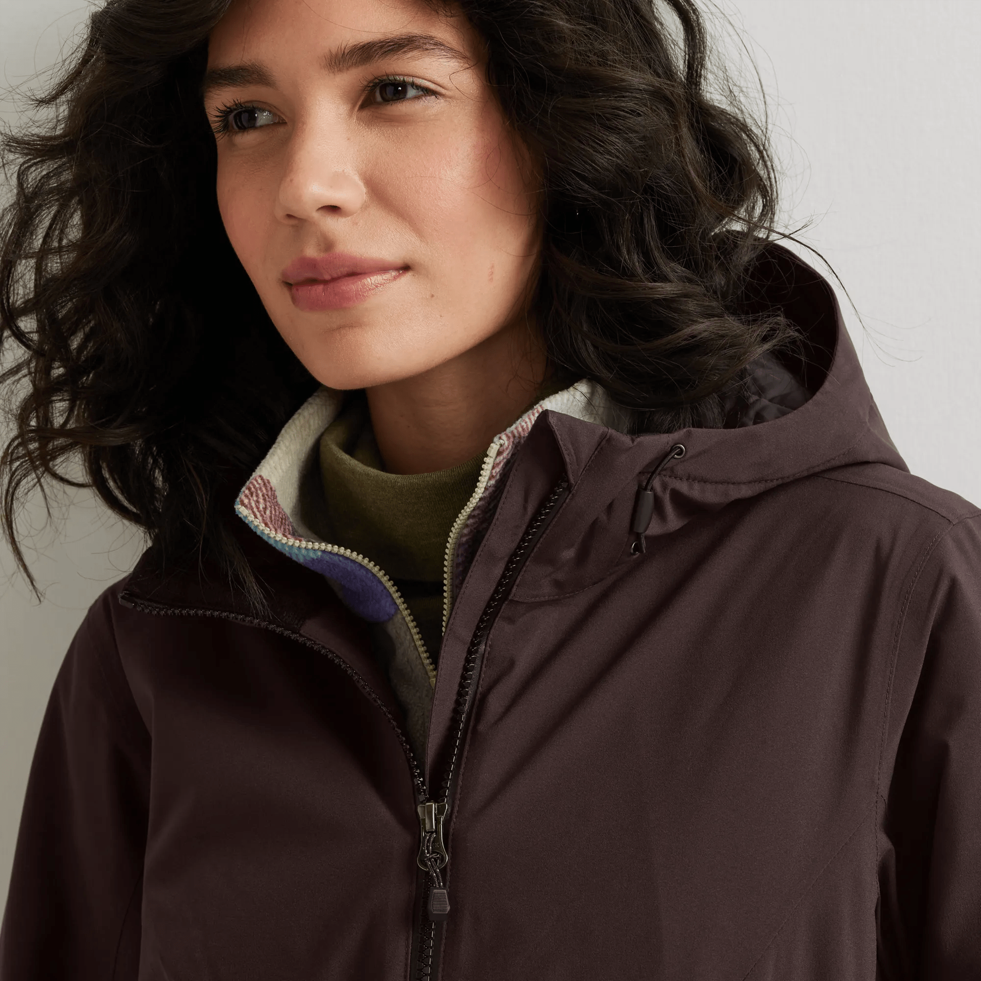 Women's Cloud Cap Stretch Insulated Waterproof Trench Coat - Image 3