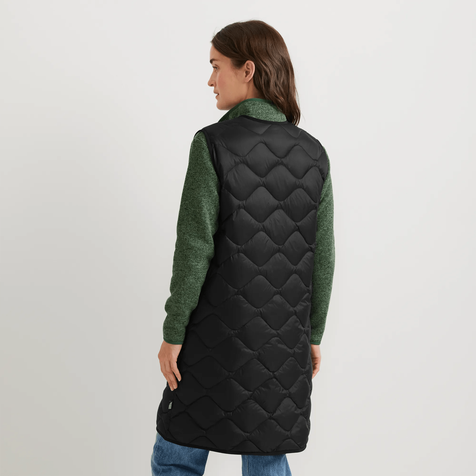 Women's Shaw Long Down Vest - Image 2
