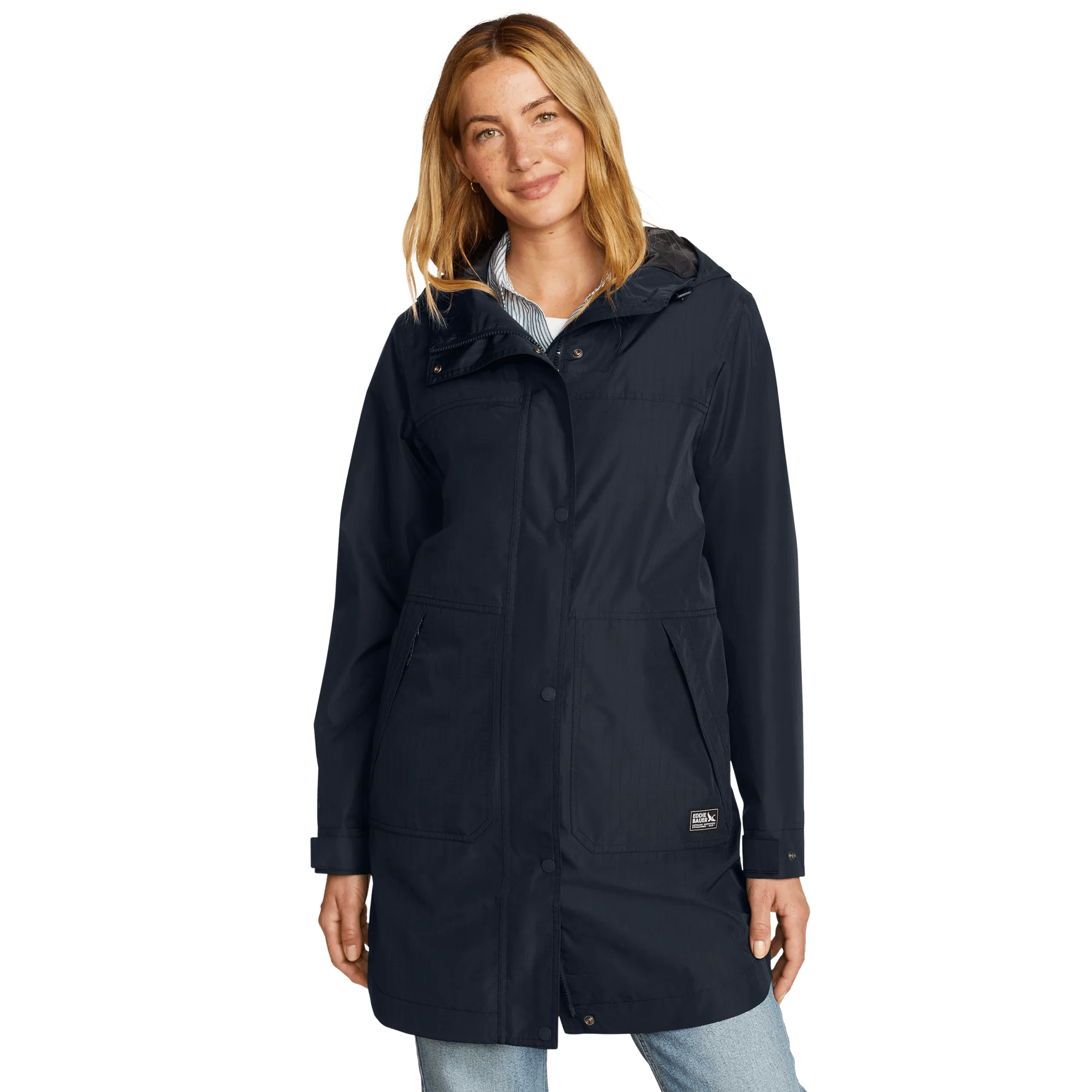 Women's Port Townsend Waterproof Hooded Trench Coat - Image 3