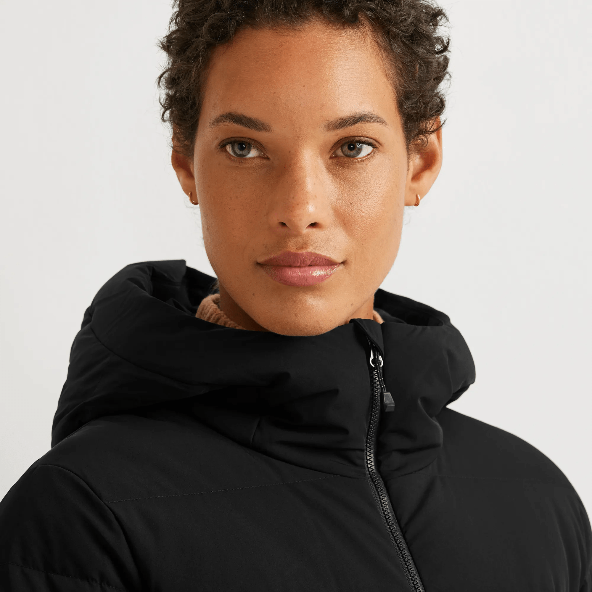 Women's EB Stretch Down Hooded Duffle Coat - Image 3
