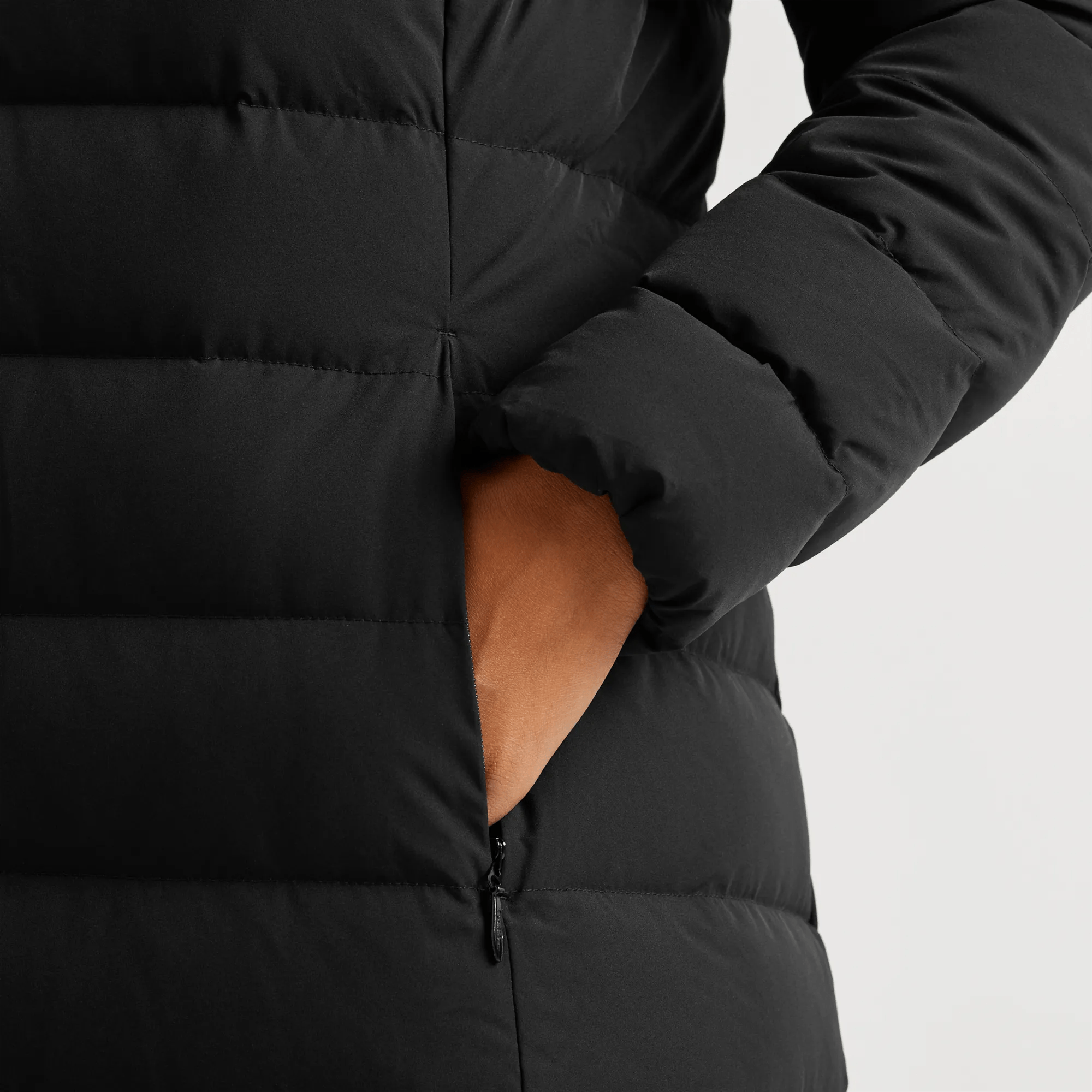 Women's EB Stretch Down Hooded Duffle Coat - Image 4