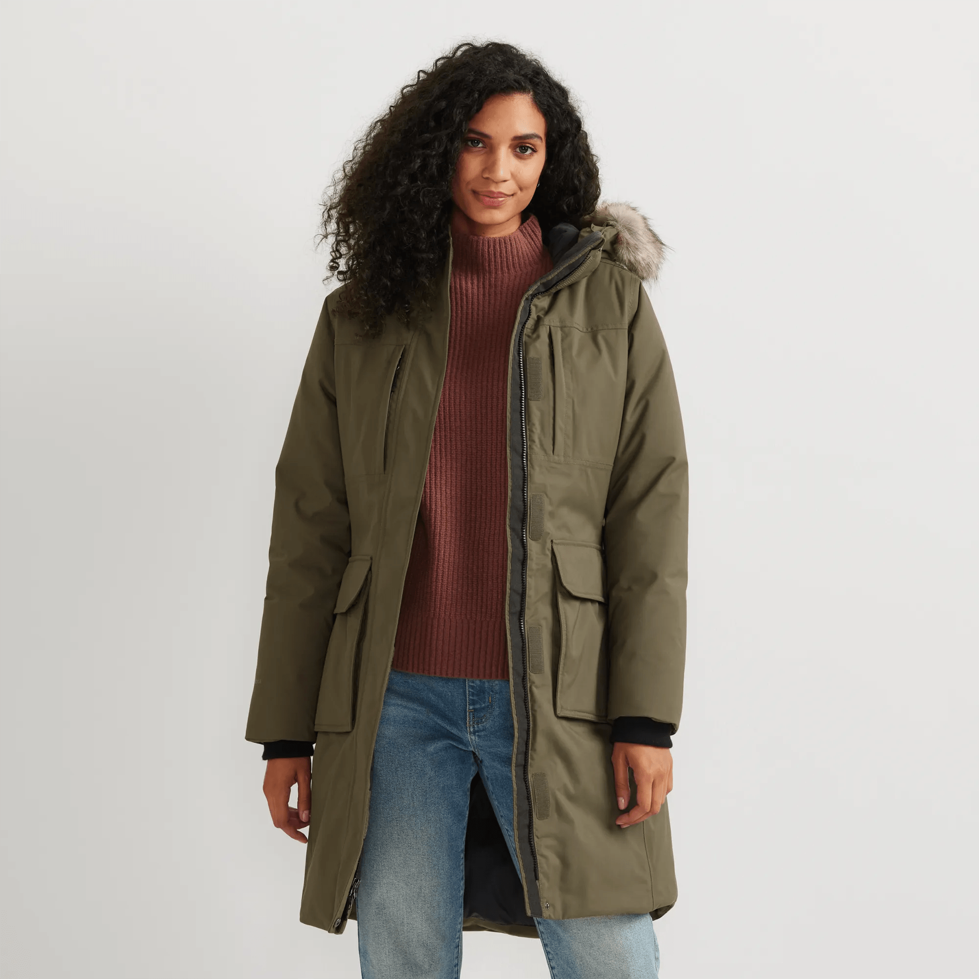 Women's Superior Down Waterproof Hooded Stadium Coat - Image 3