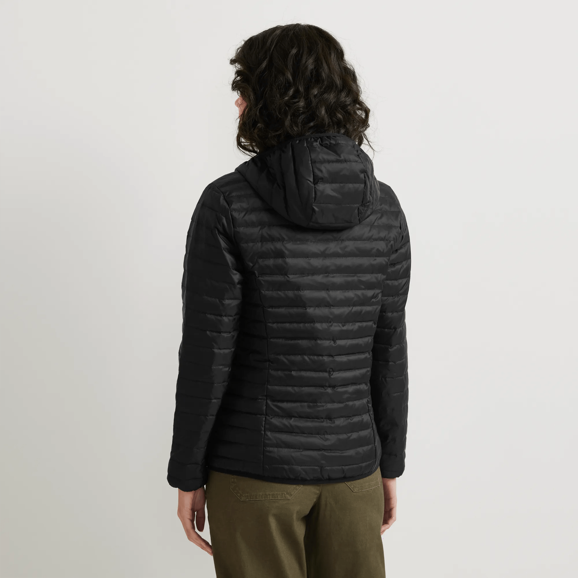 Women's Microlight Packable Down Hooded Jacket - Image 2