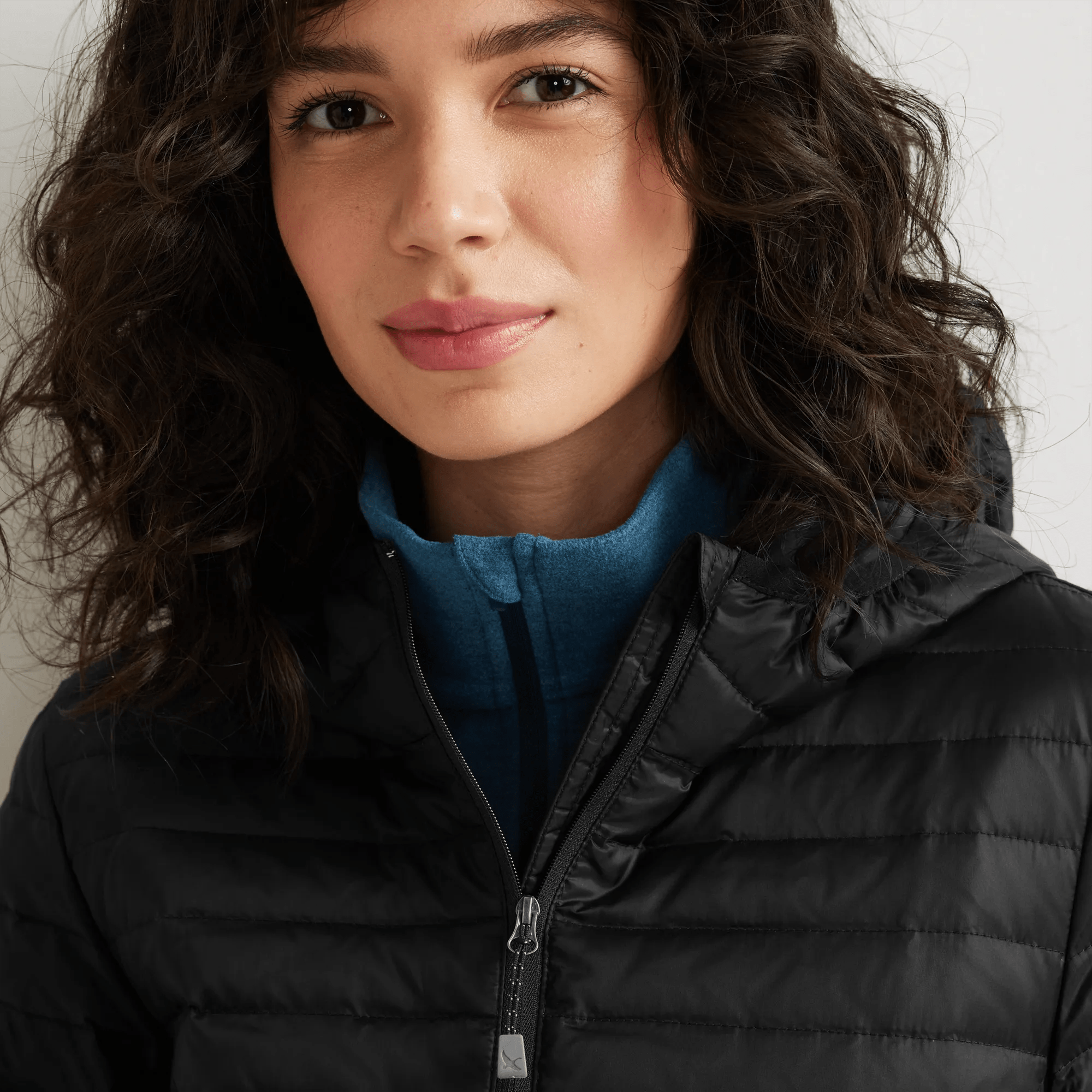 Women's Microlight Packable Down Hooded Jacket - Image 3