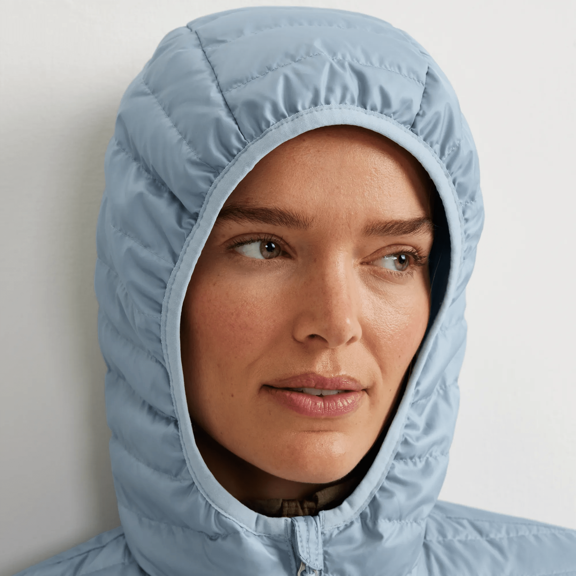 Women's Microlight Packable Down Hooded Jacket - Image 5