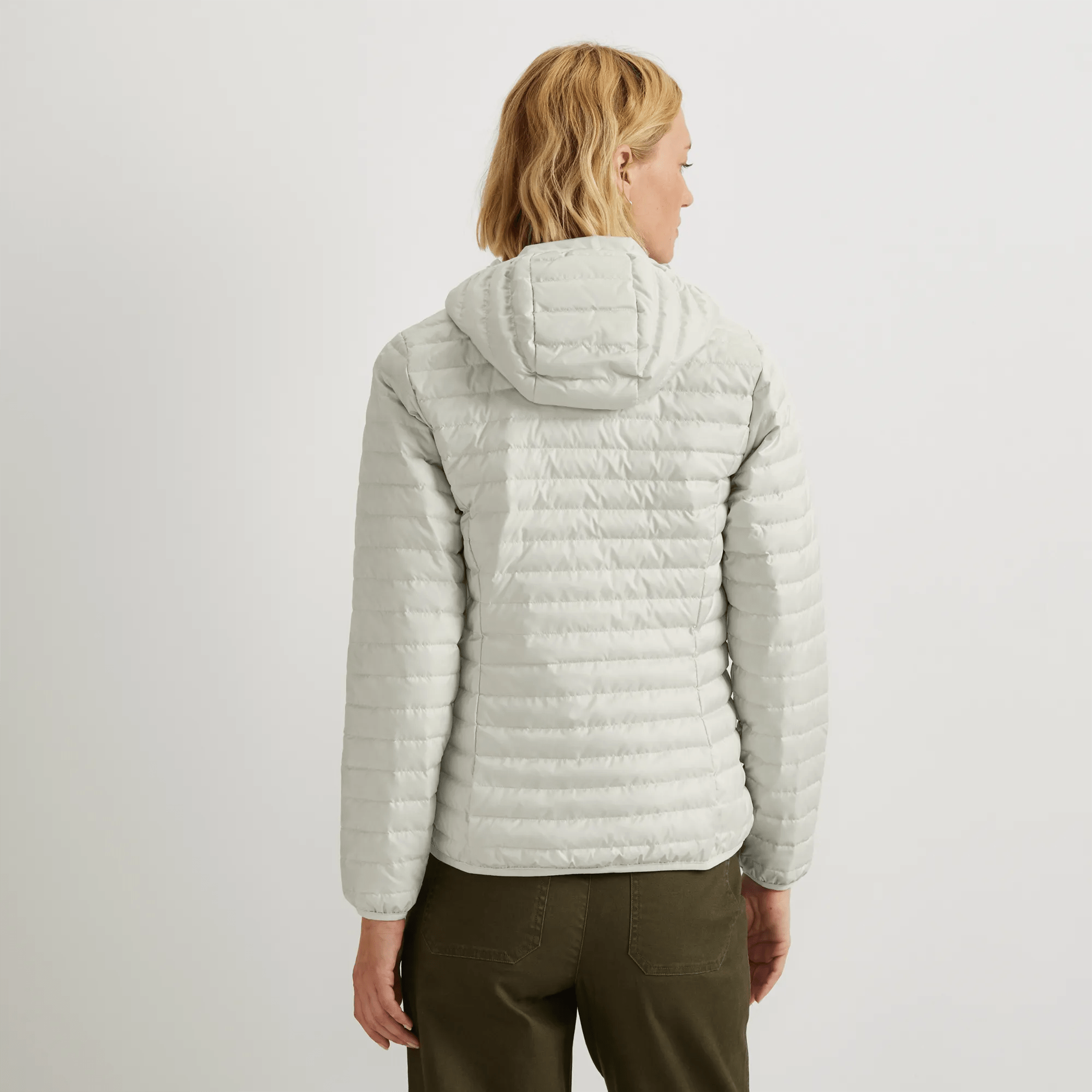 Women's Microlight Packable Down Hooded Jacket - Image 2