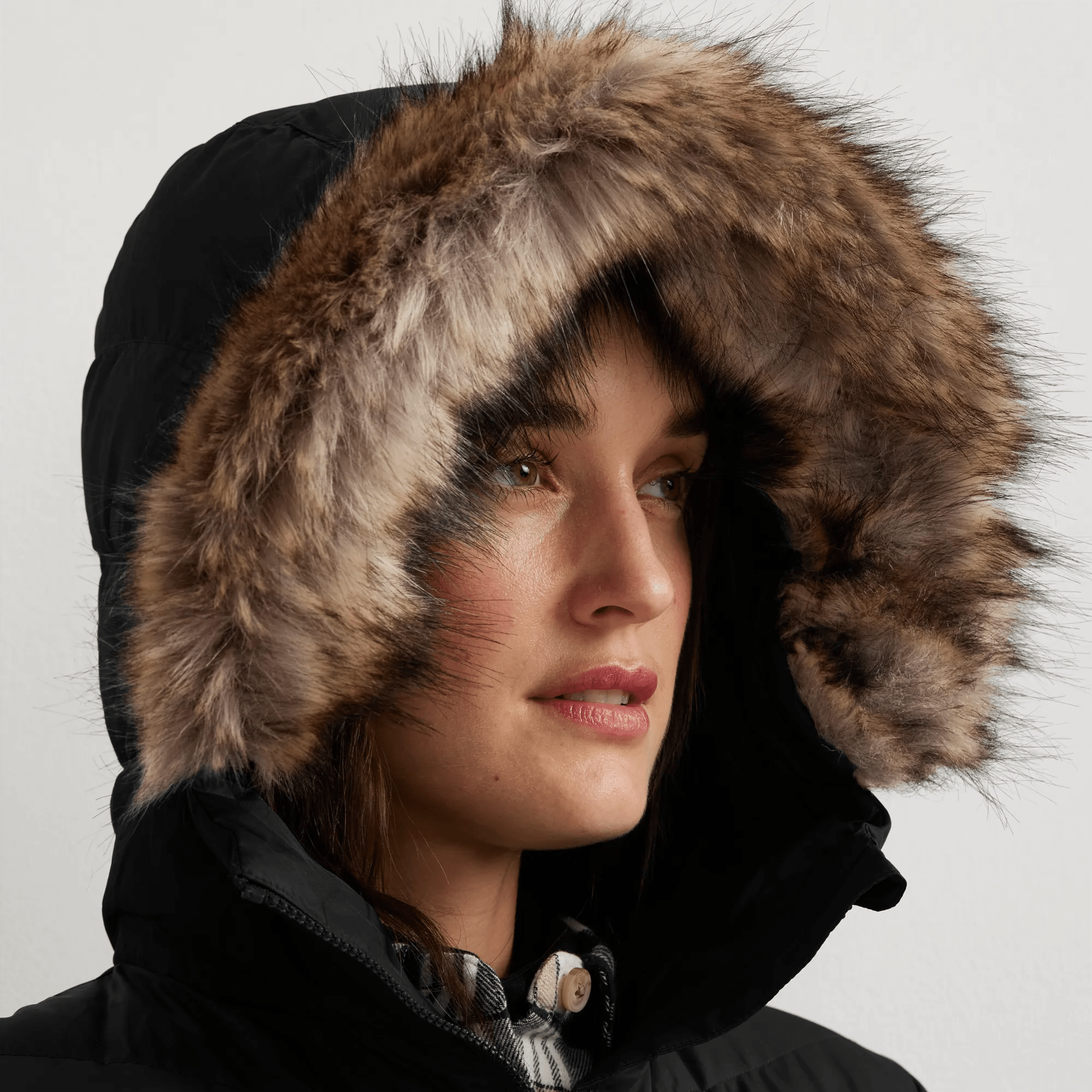 Women's Classic Down Hooded Jacket - Image 4