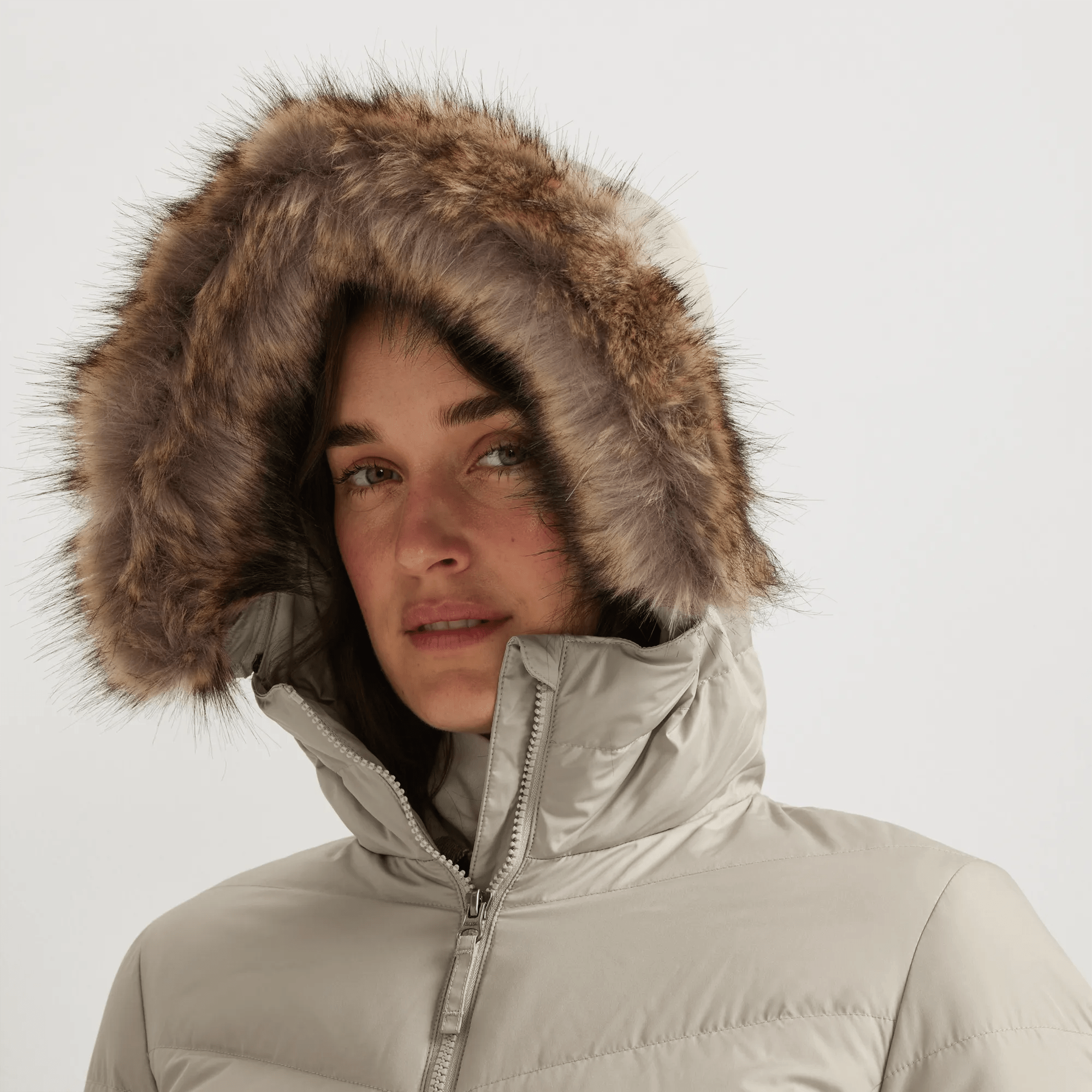 Women's Classic Down Hooded Parka - Image 4