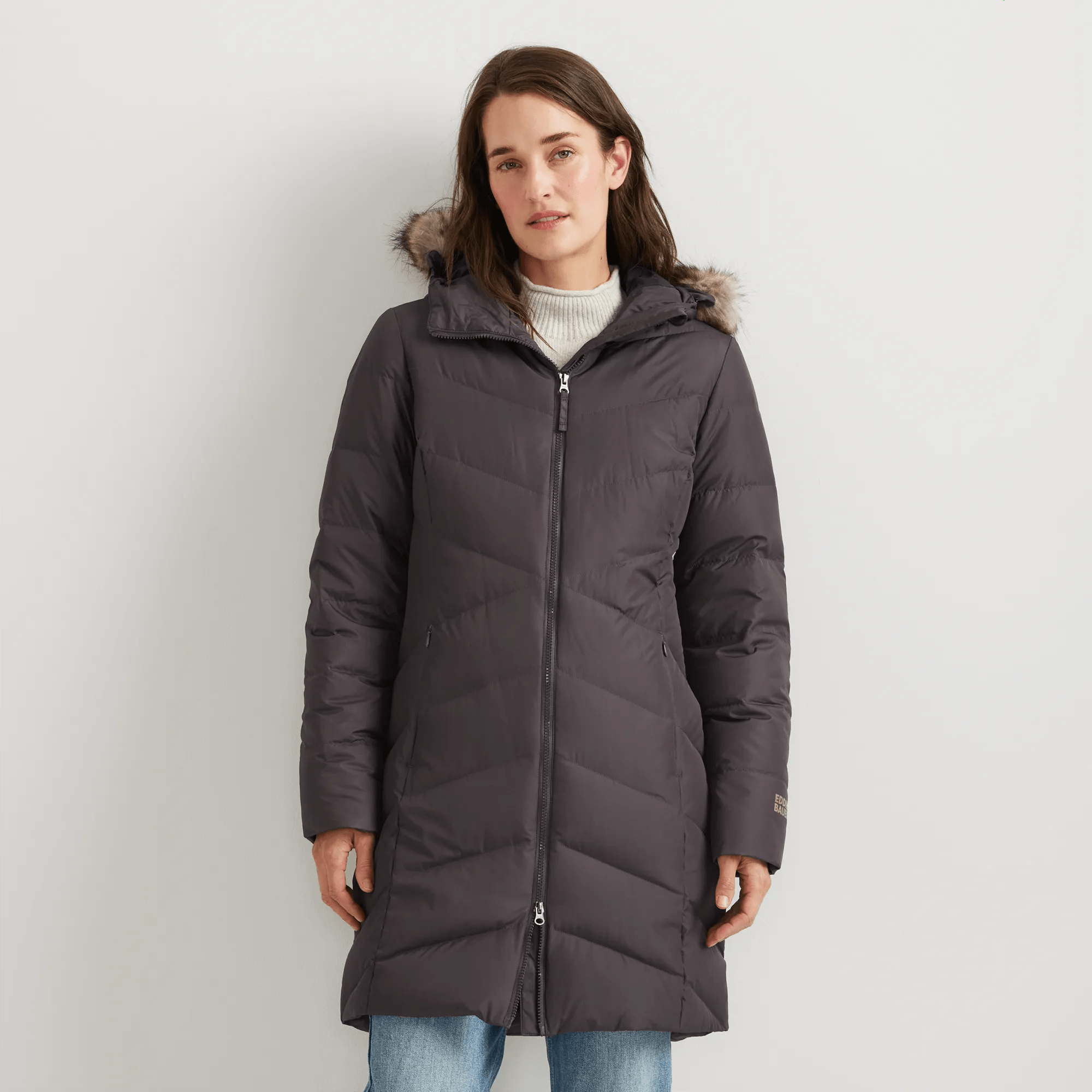 Women's Classic Down Hooded Parka - Image 3