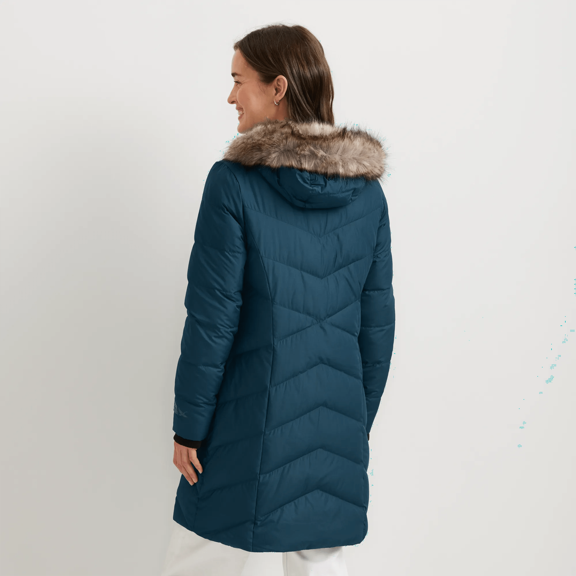 Women's Classic Down Hooded Parka - Image 2