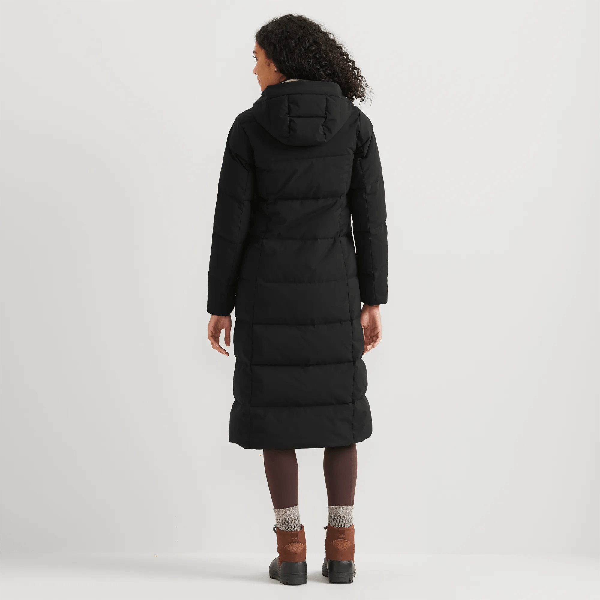 Women's Essential Down Hooded Duffle Coat - Image 2