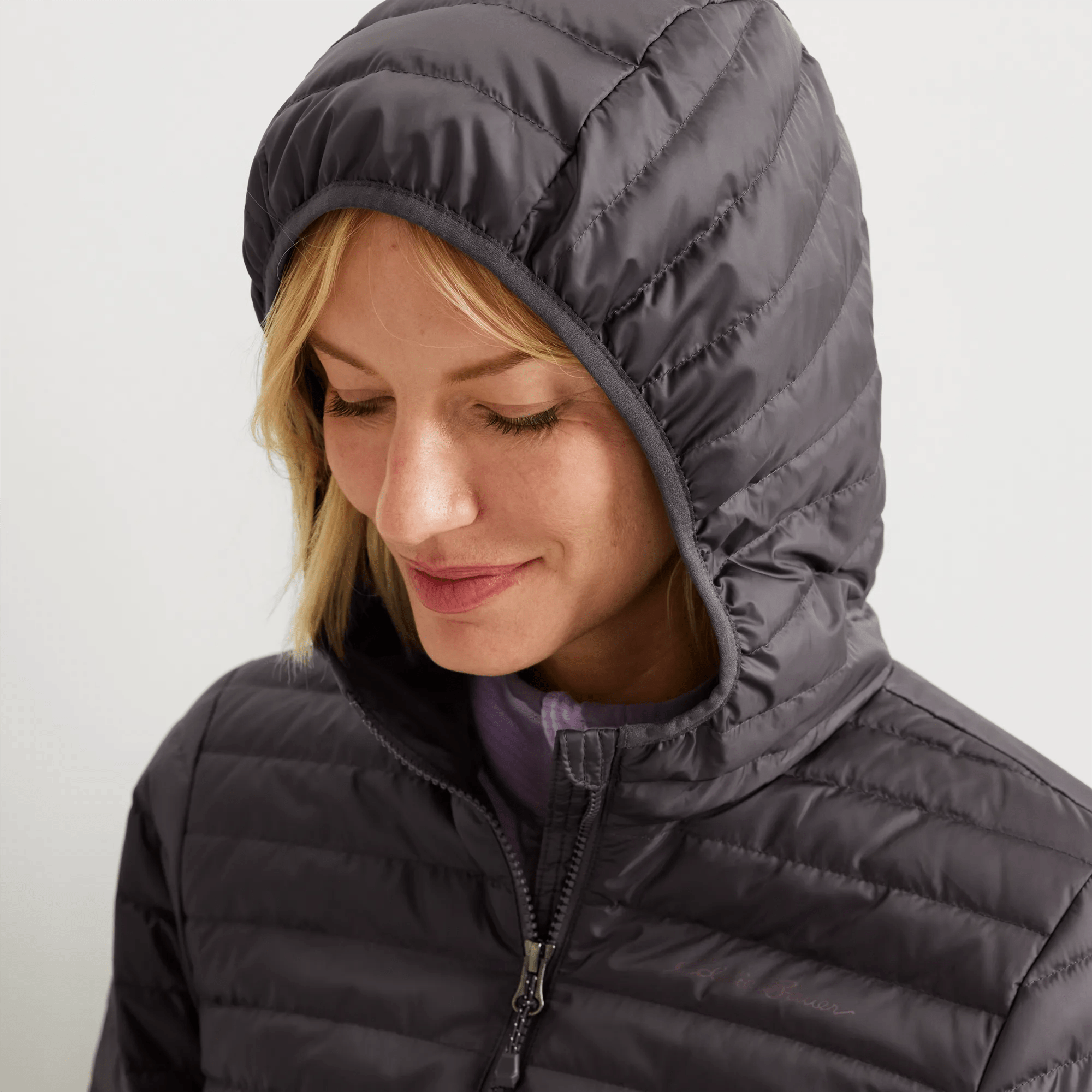 Women's Microlight Packable Down Hooded Parka - Image 4