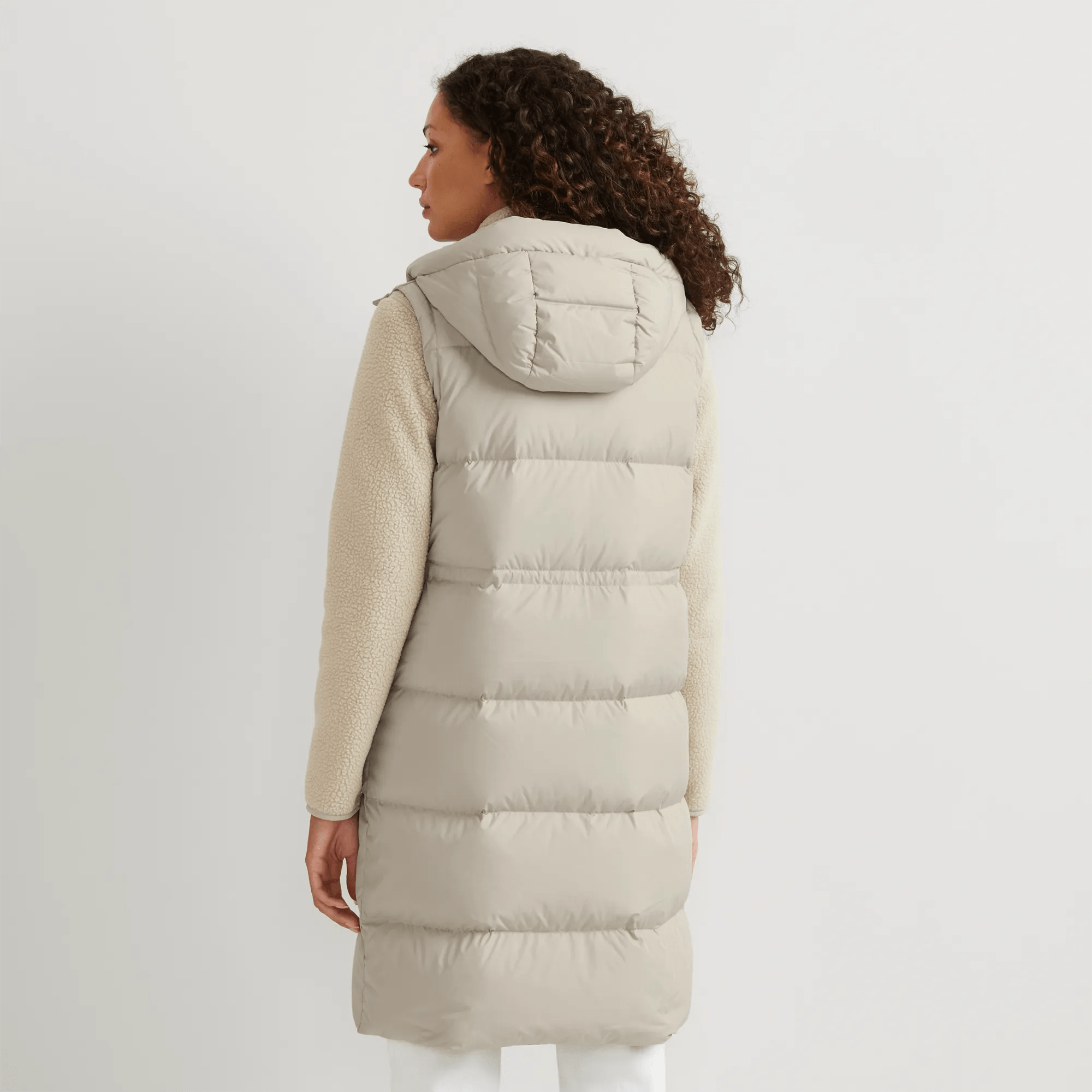 Women's Ketchum Long Down Hooded Vest - Image 2