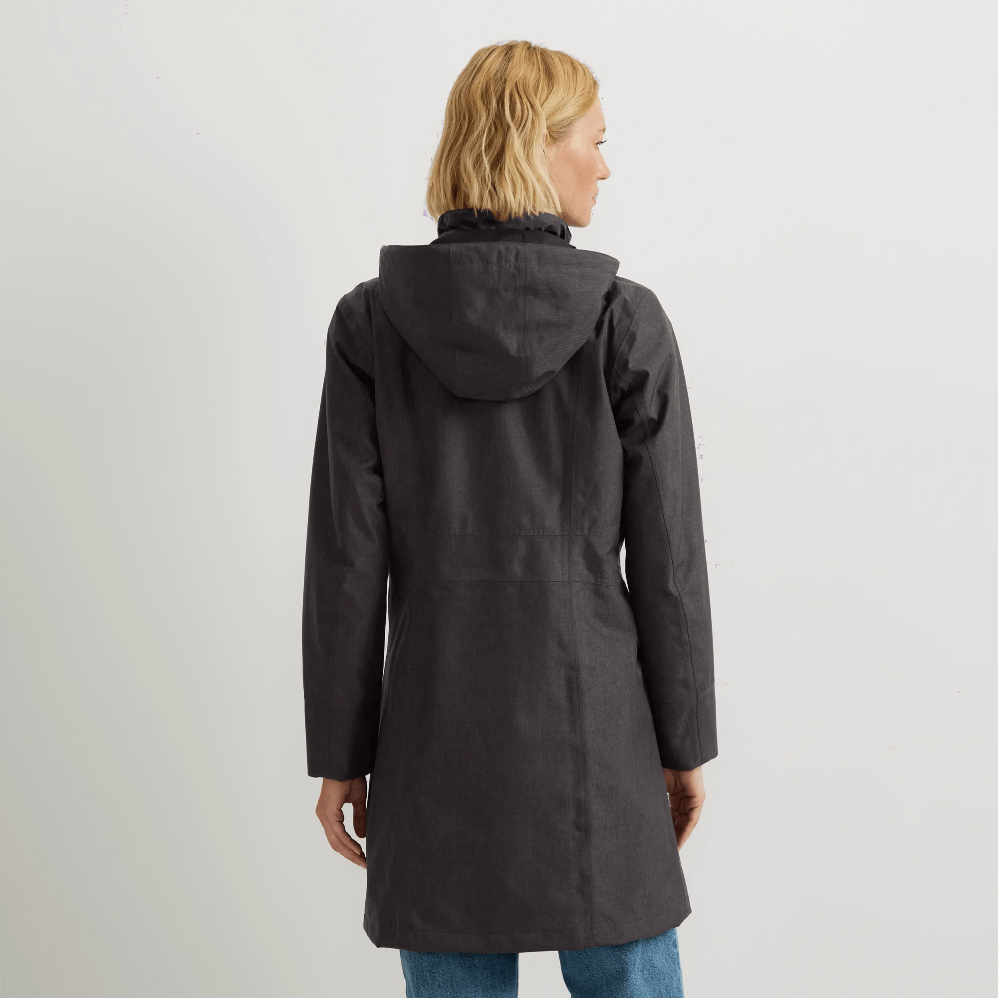 Women's Girl On The Go? Waterproof Hooded Trench Coat - Image 2