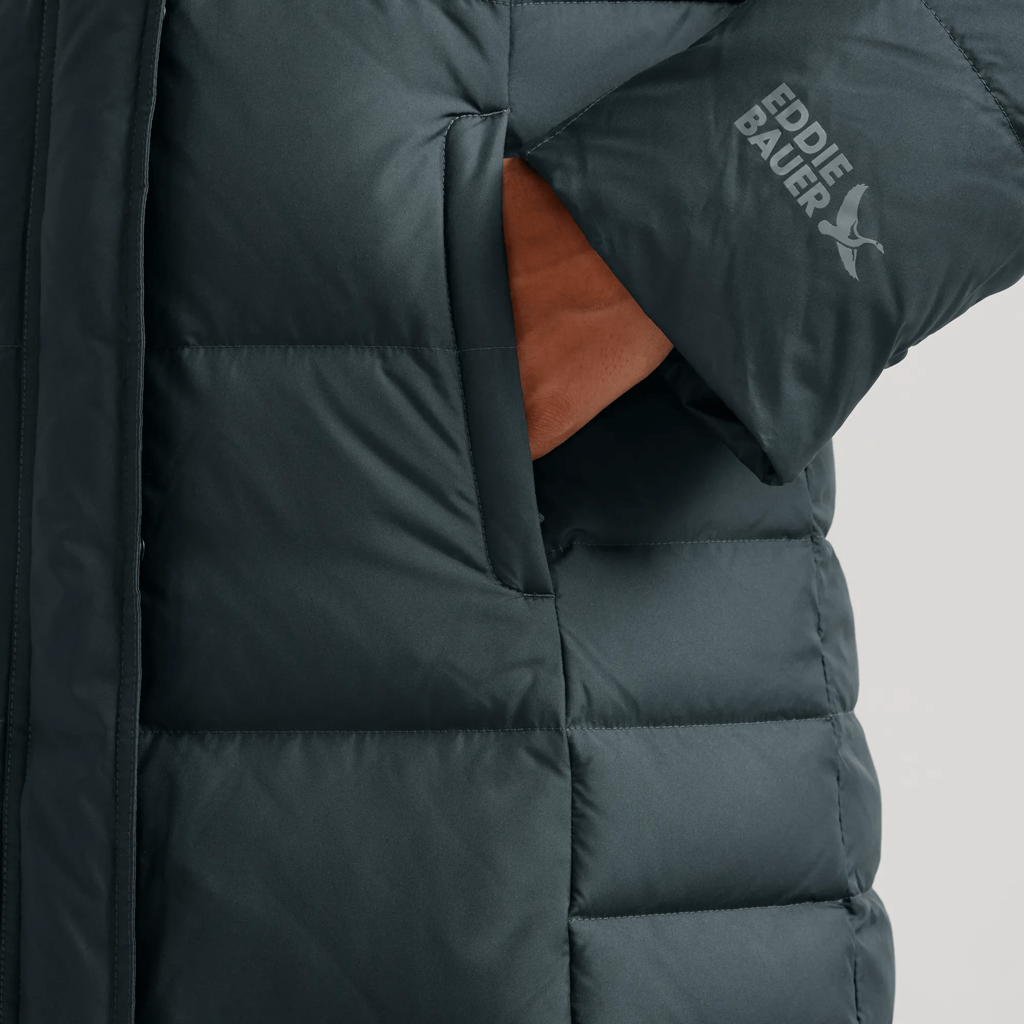 Women's Lodge Down Hooded Duffle Coat - Image 4