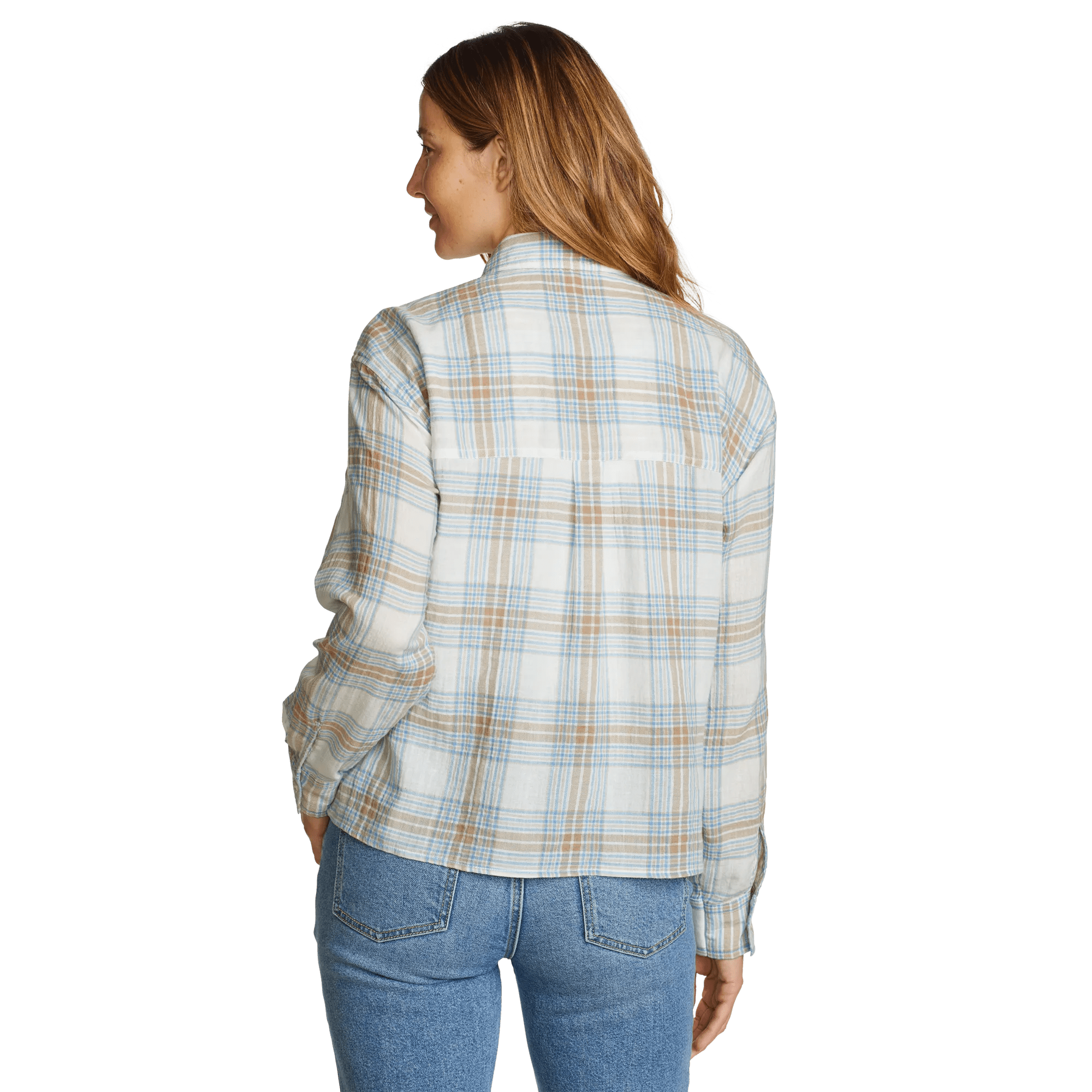 Women's High Tide Long-Sleeve Cropped Flannel - Image 2