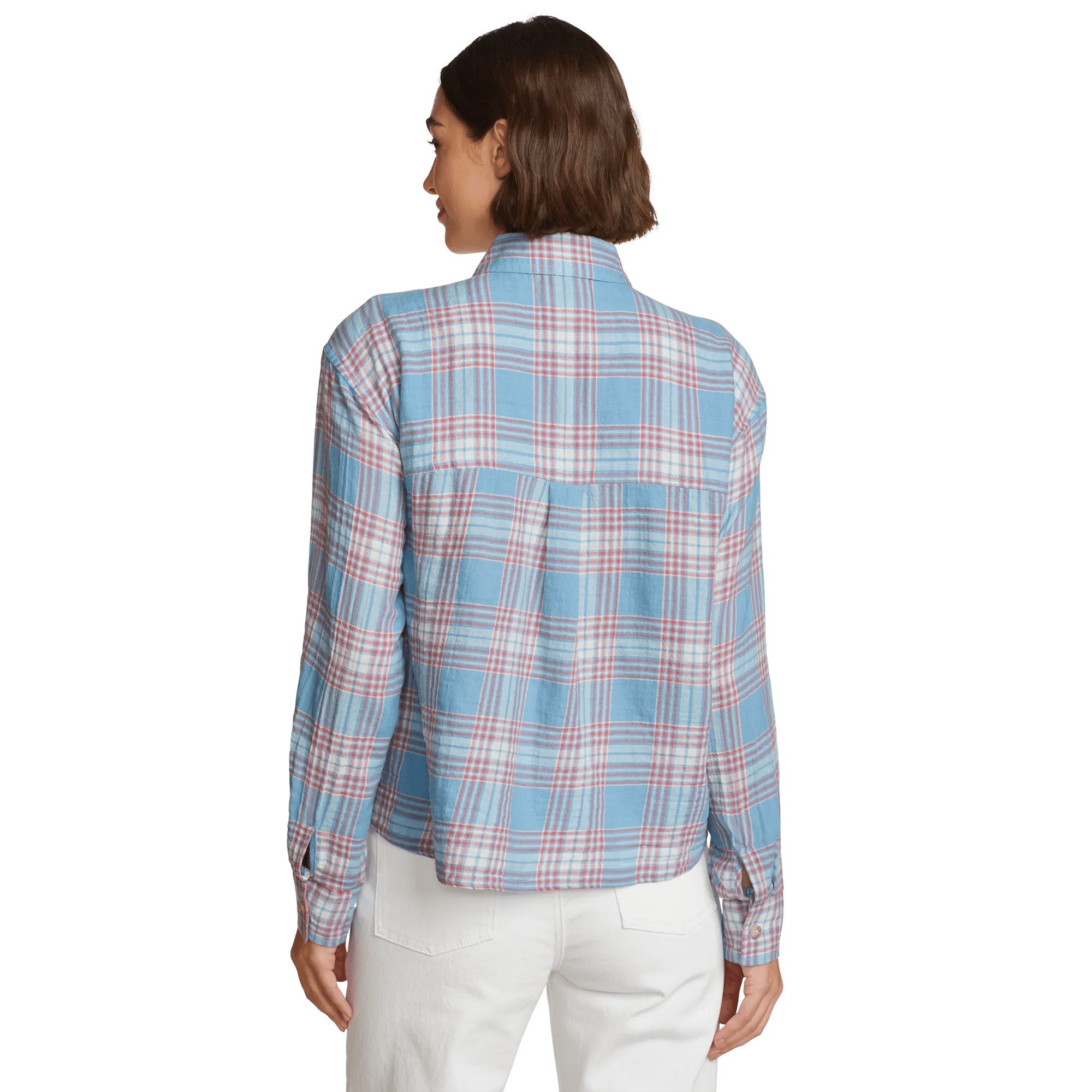 Women's High Tide Long-Sleeve Cropped Flannel - Image 2