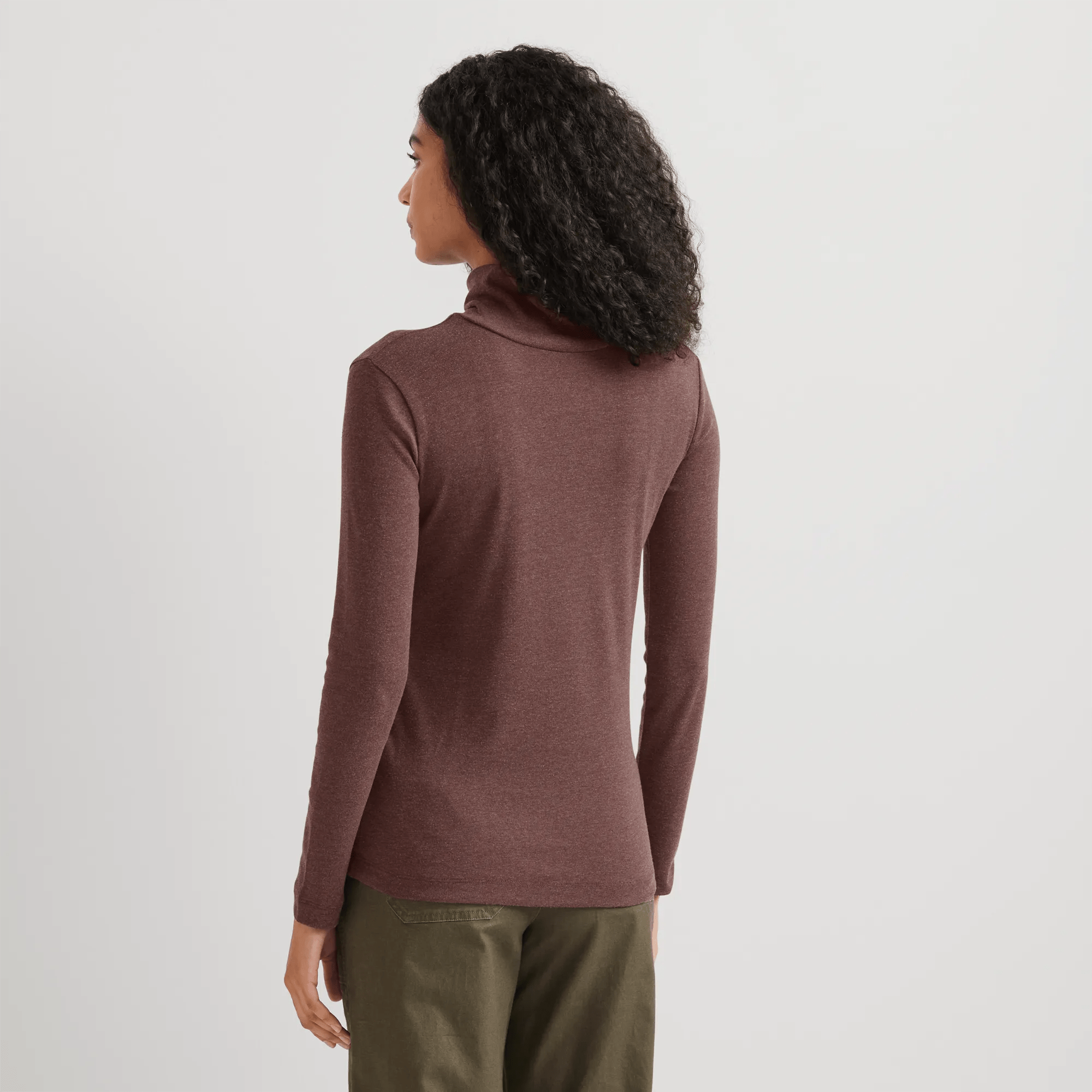 Women's Favorite Long-Sleeve Turtleneck - Solid - Image 2