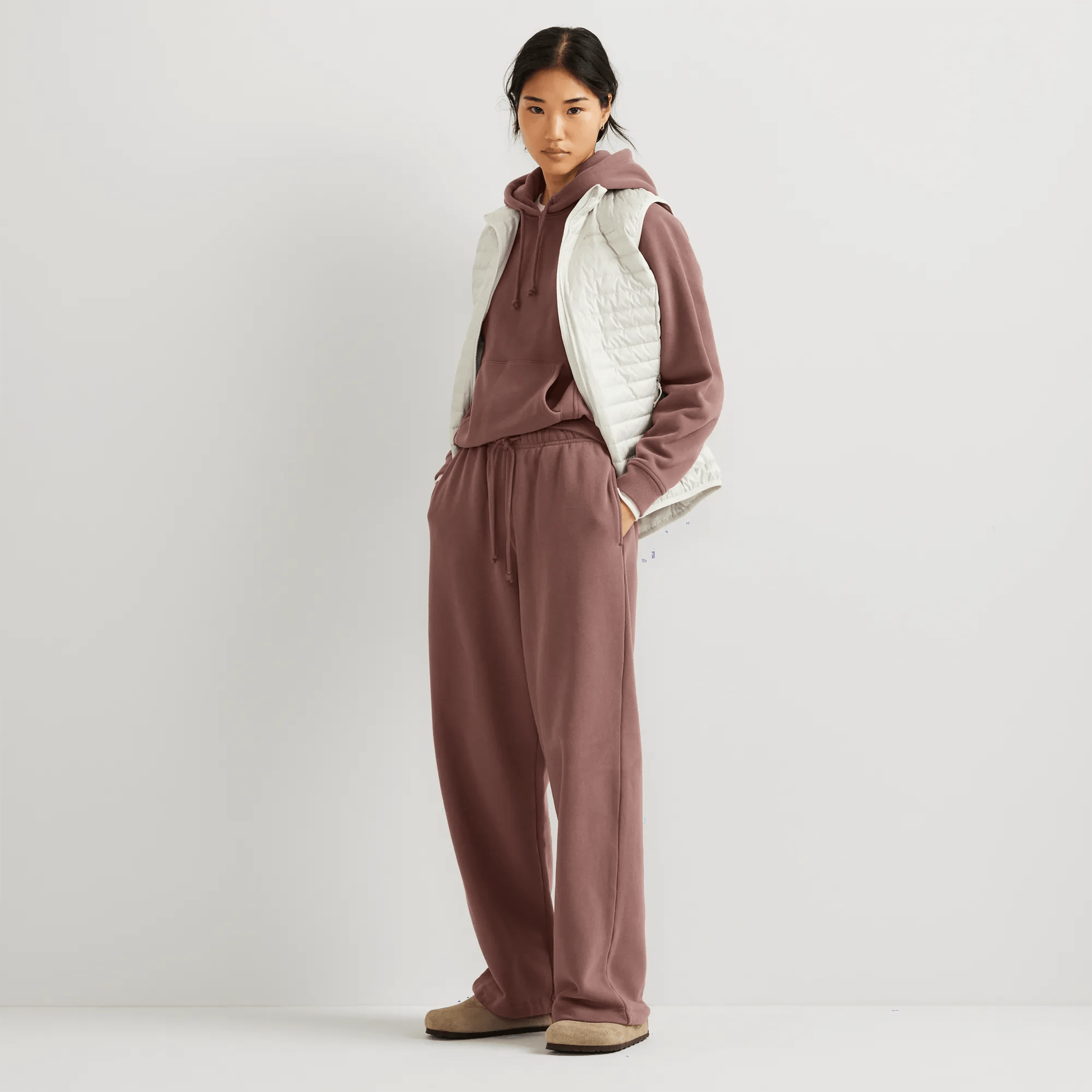 Women's Vintage Soft Relaxed Fit Wide Leg Sweatpants - Image 4