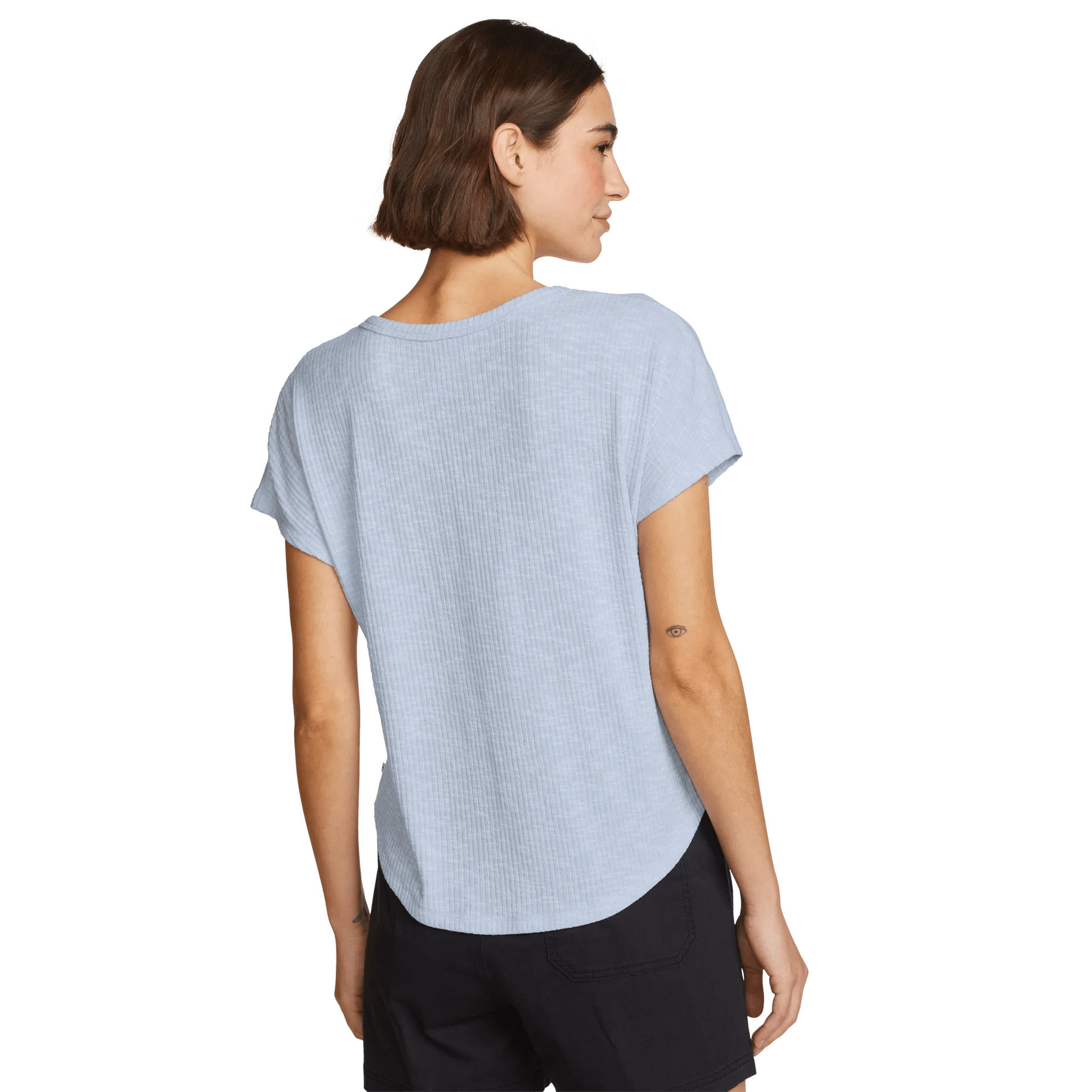 Women's Revive Ribbed Scoop-Neck T-Shirt - Image 2