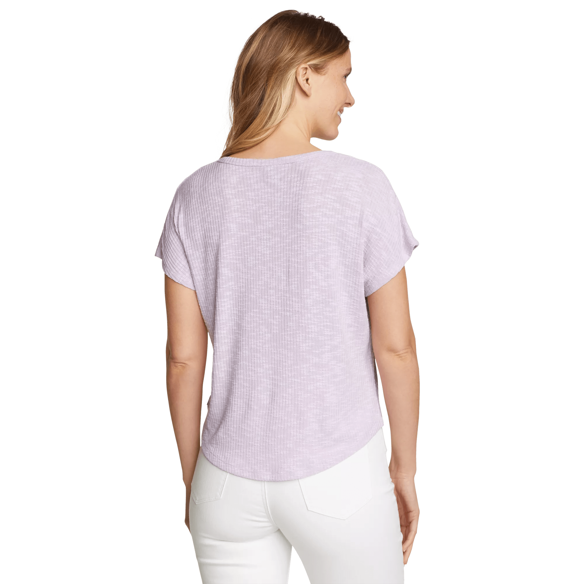 Women's Revive Ribbed Scoop-Neck T-Shirt - Image 2