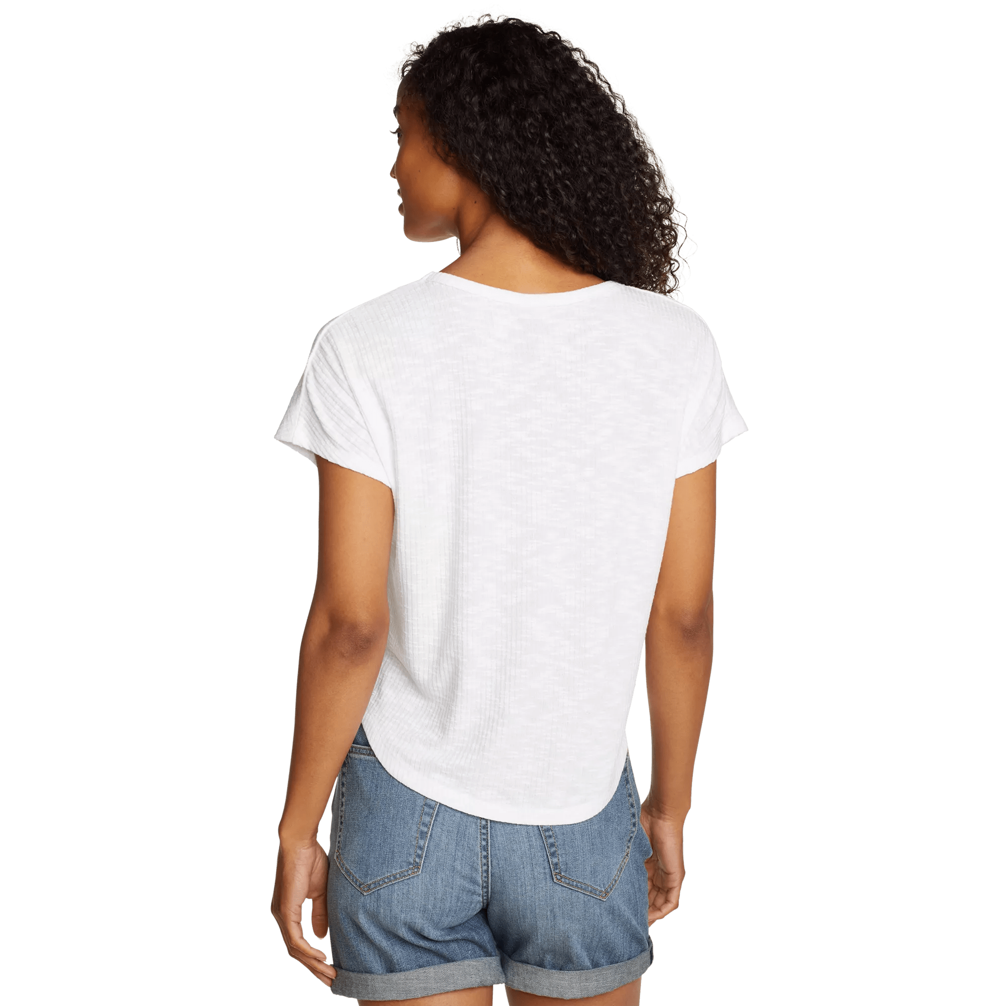 Women's Revive Ribbed Scoop-Neck T-Shirt - Image 2