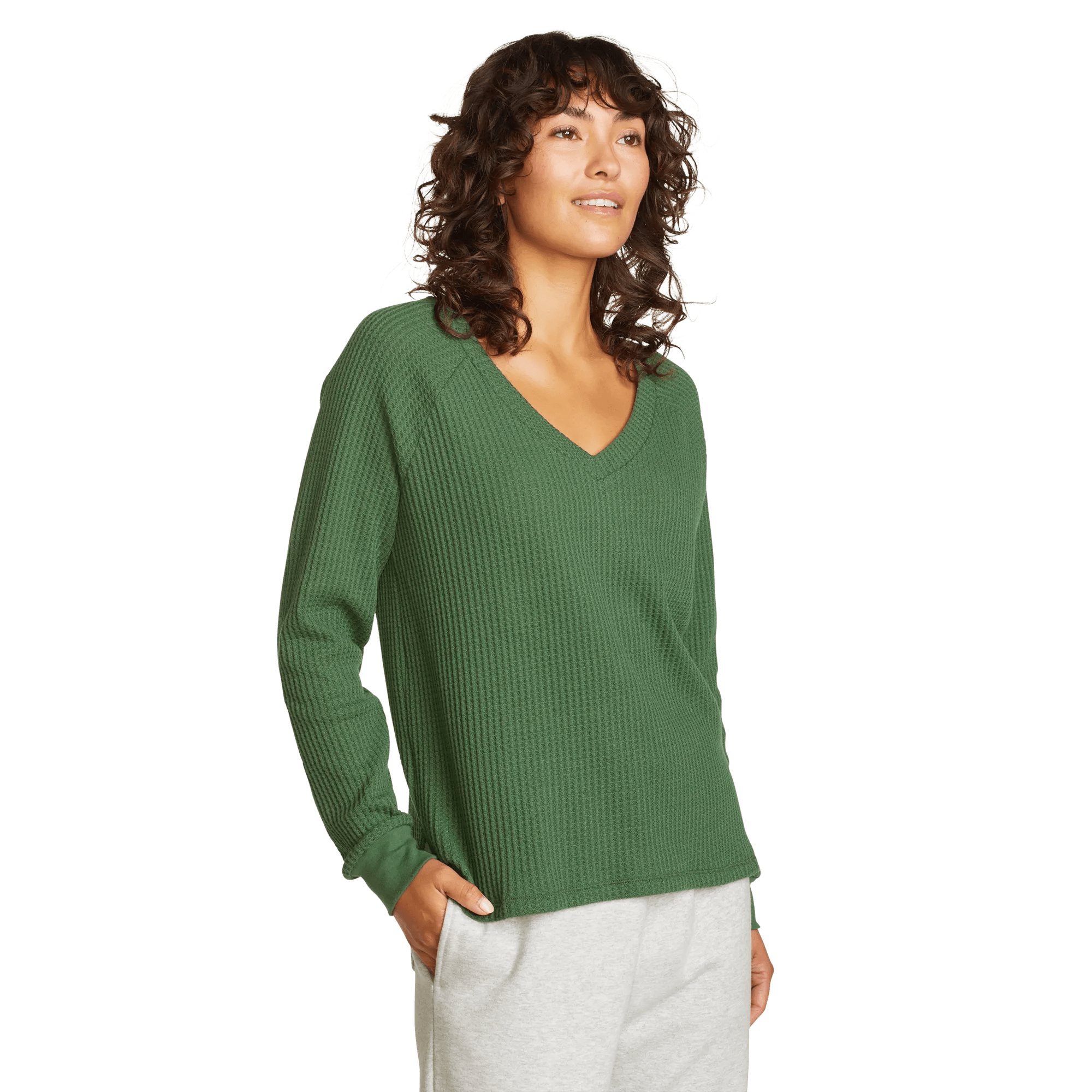 Women's Hilltop Thermal V-Neck - Image 3