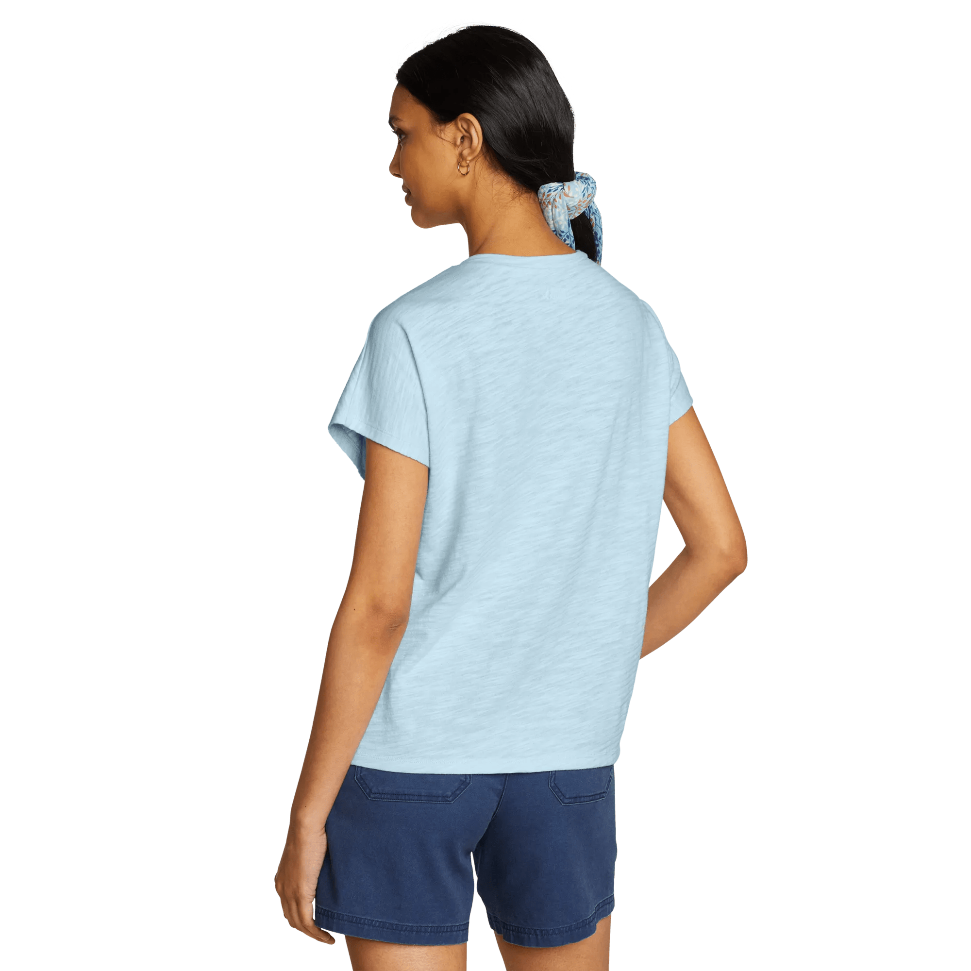 Women's Sunny Slub-Texture Notch Neck Top - Image 2