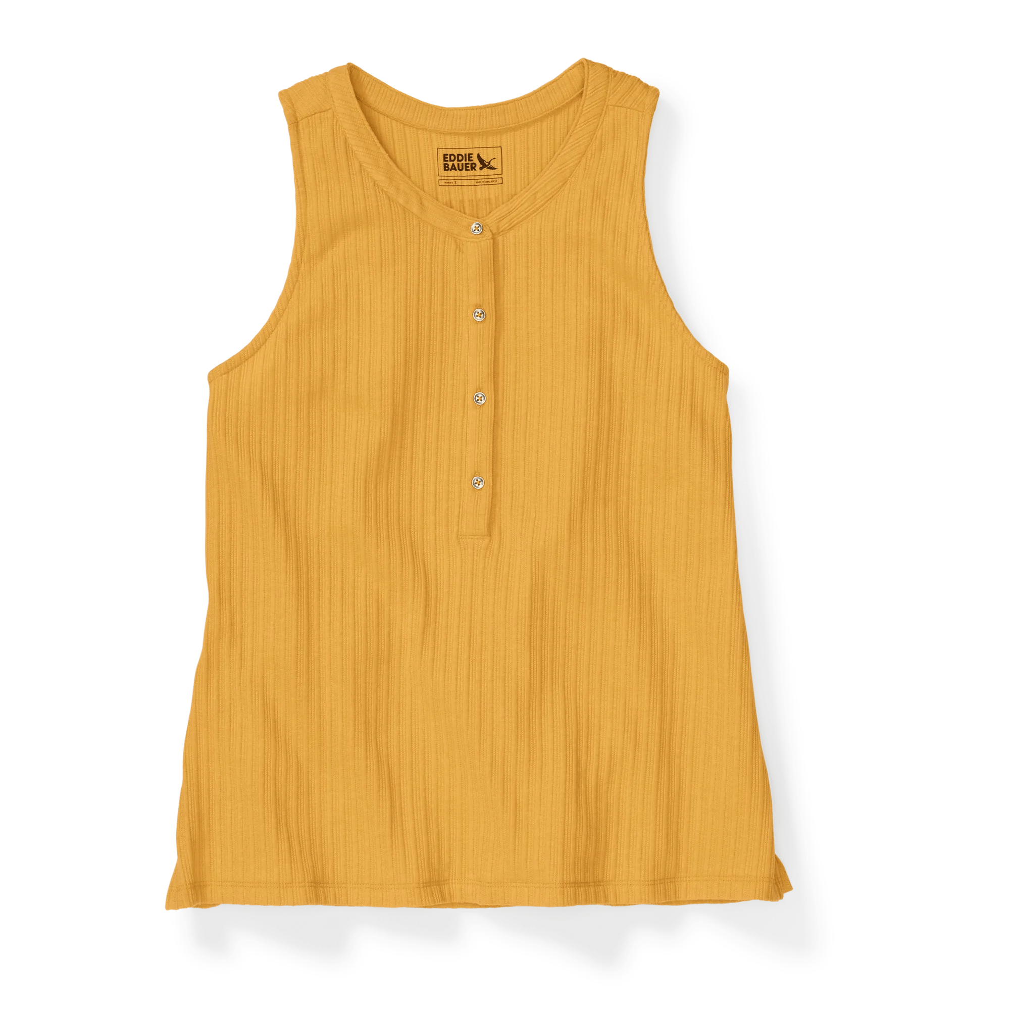 Women's Seaside Ribbed Henley Tank - Image 4