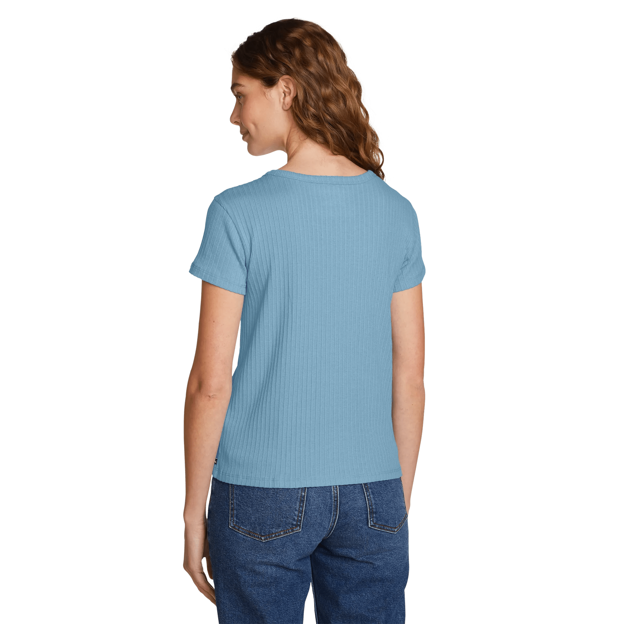 Women's Seaside Ribbed Scoop Neck T-Shirt - Image 2