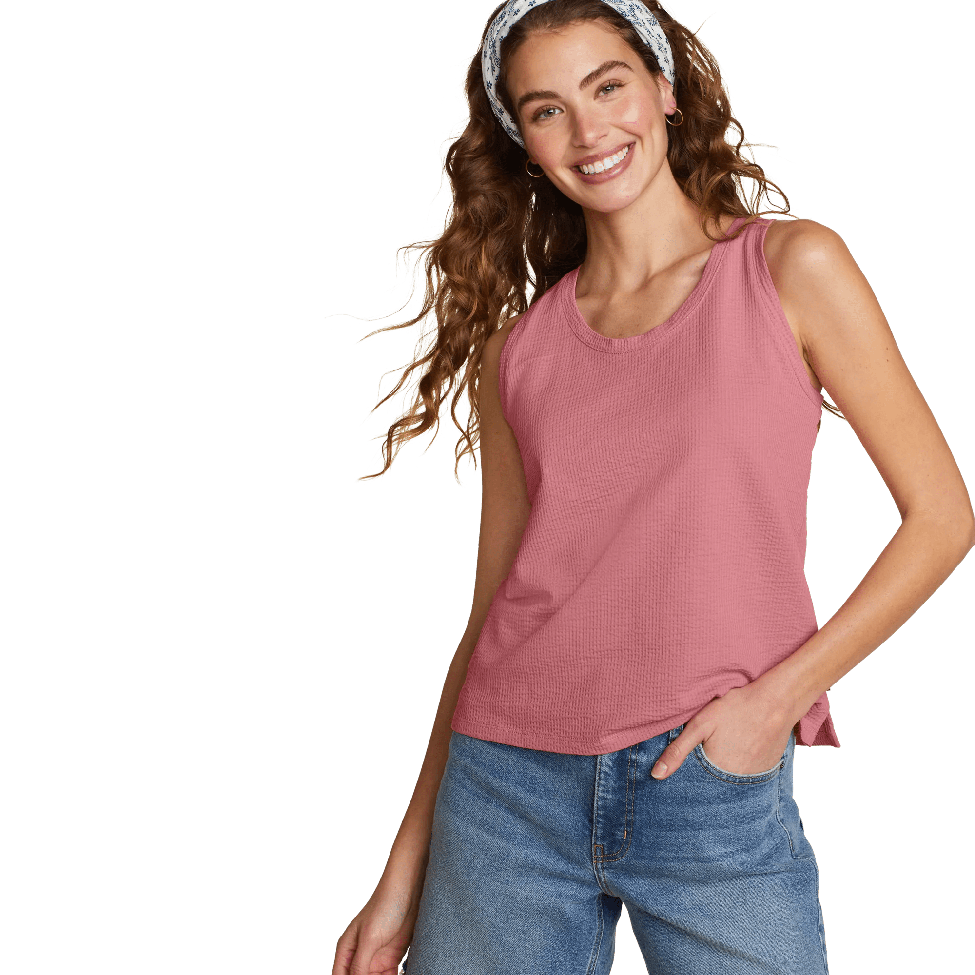 Women's Seersucker Tank - Image 3