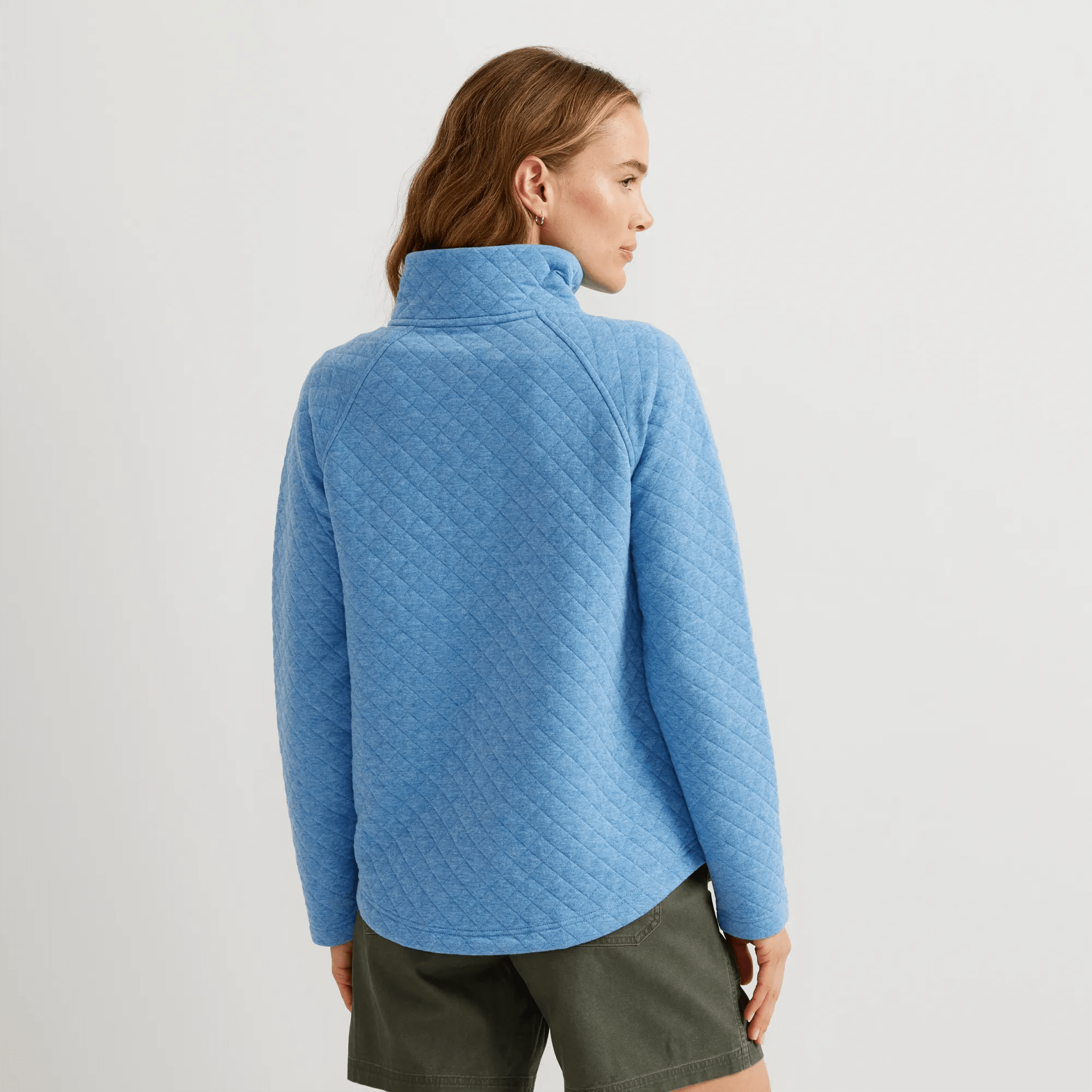 Women's Quilted Button-Up Mockneck - Image 2