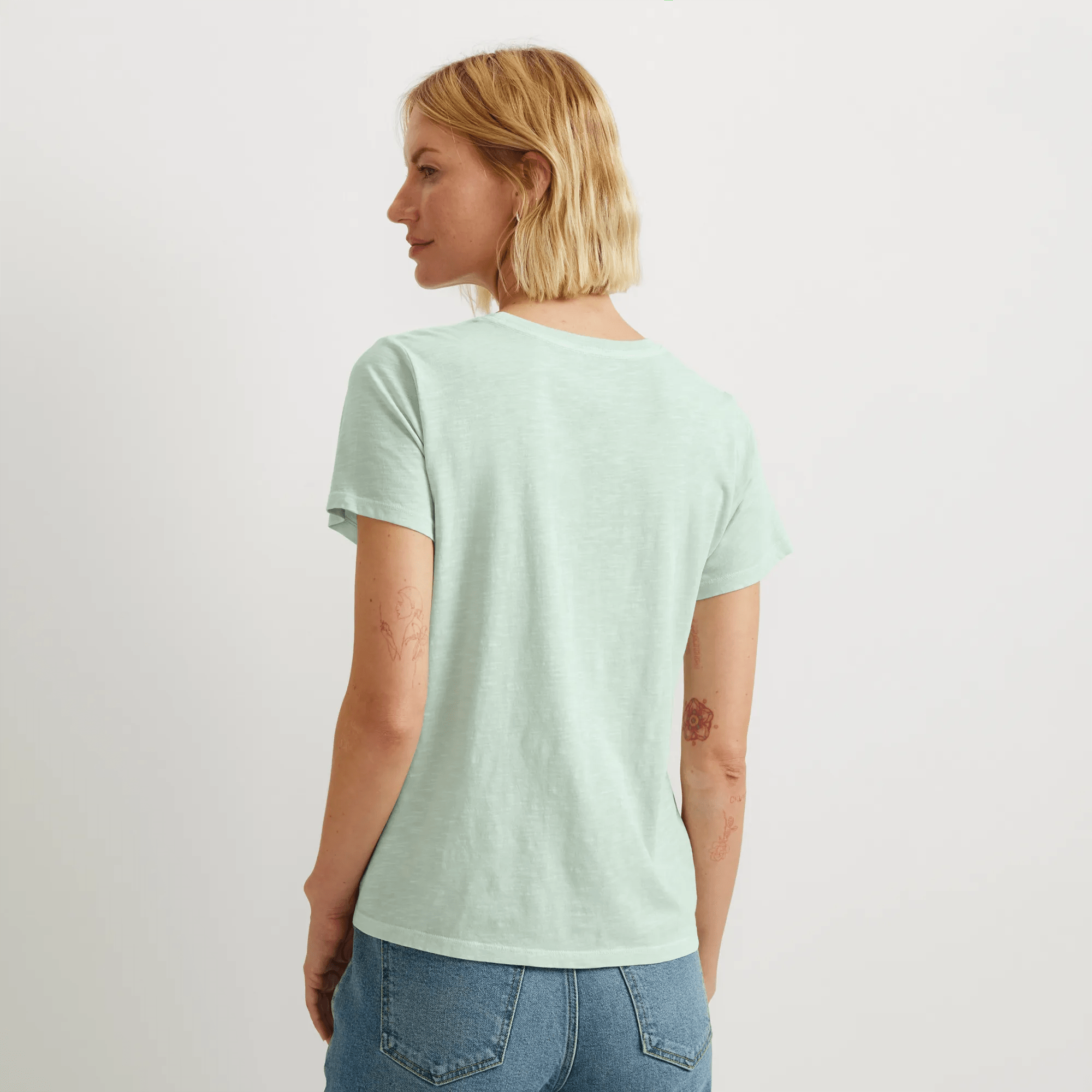 Women's Graphic T-Shirt - Emb Floral - Image 2