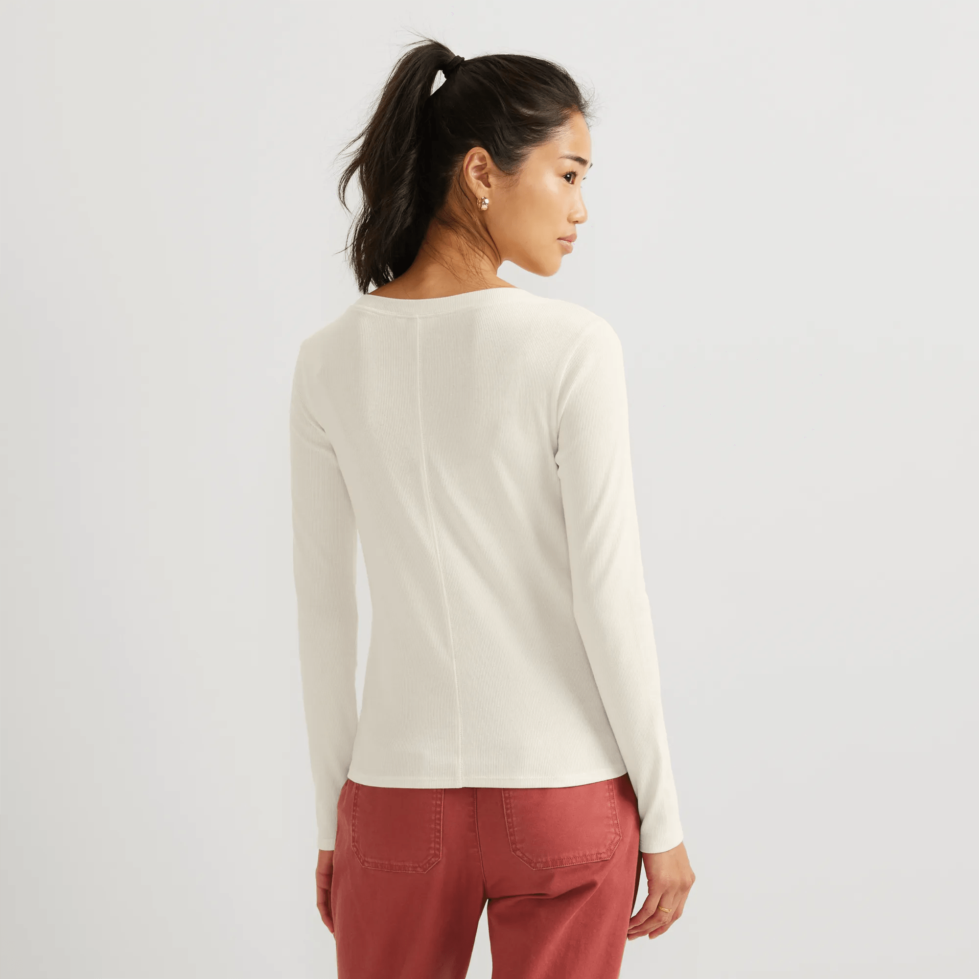 Women's Softline Ribbed Henley - Image 2