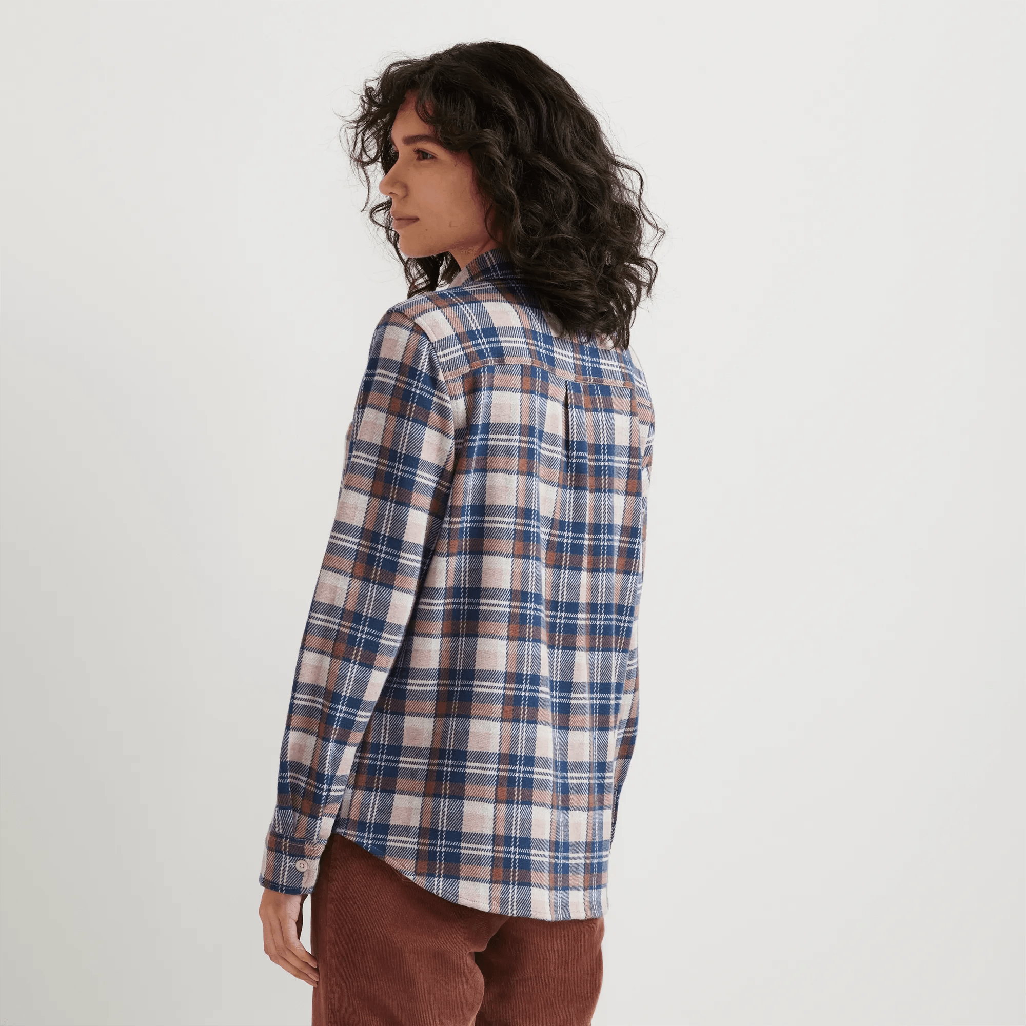 Women's Soft Knit Button-Down Shirt - Image 2