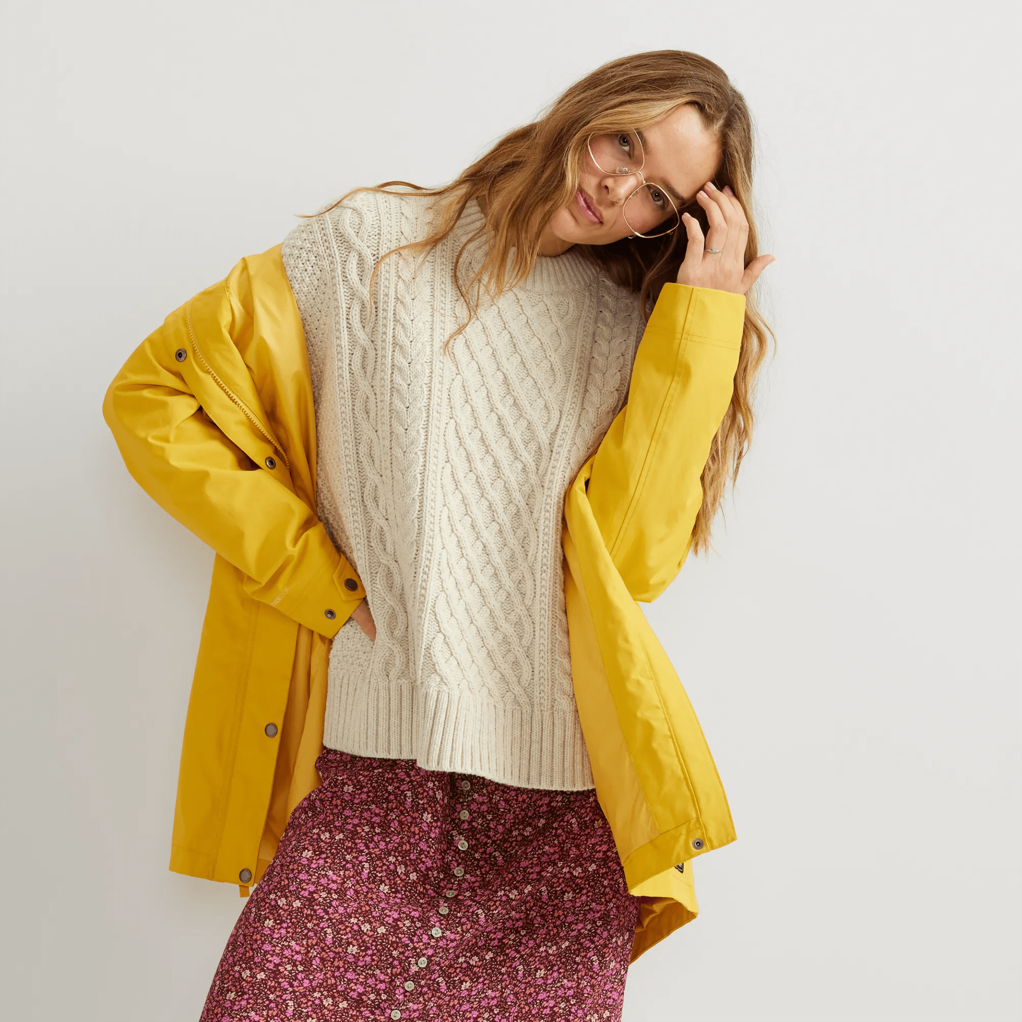 Women's Premium Heritage Cable Crew Sweater - Image 4