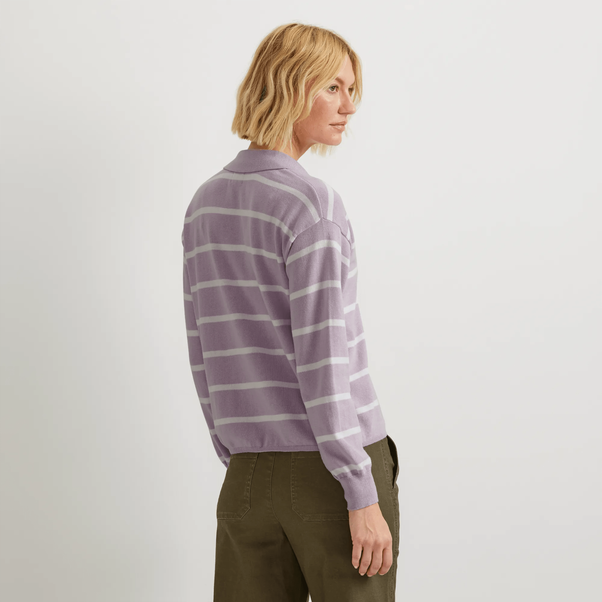 Women's Everyday Johnny Collar Sweater - Image 2